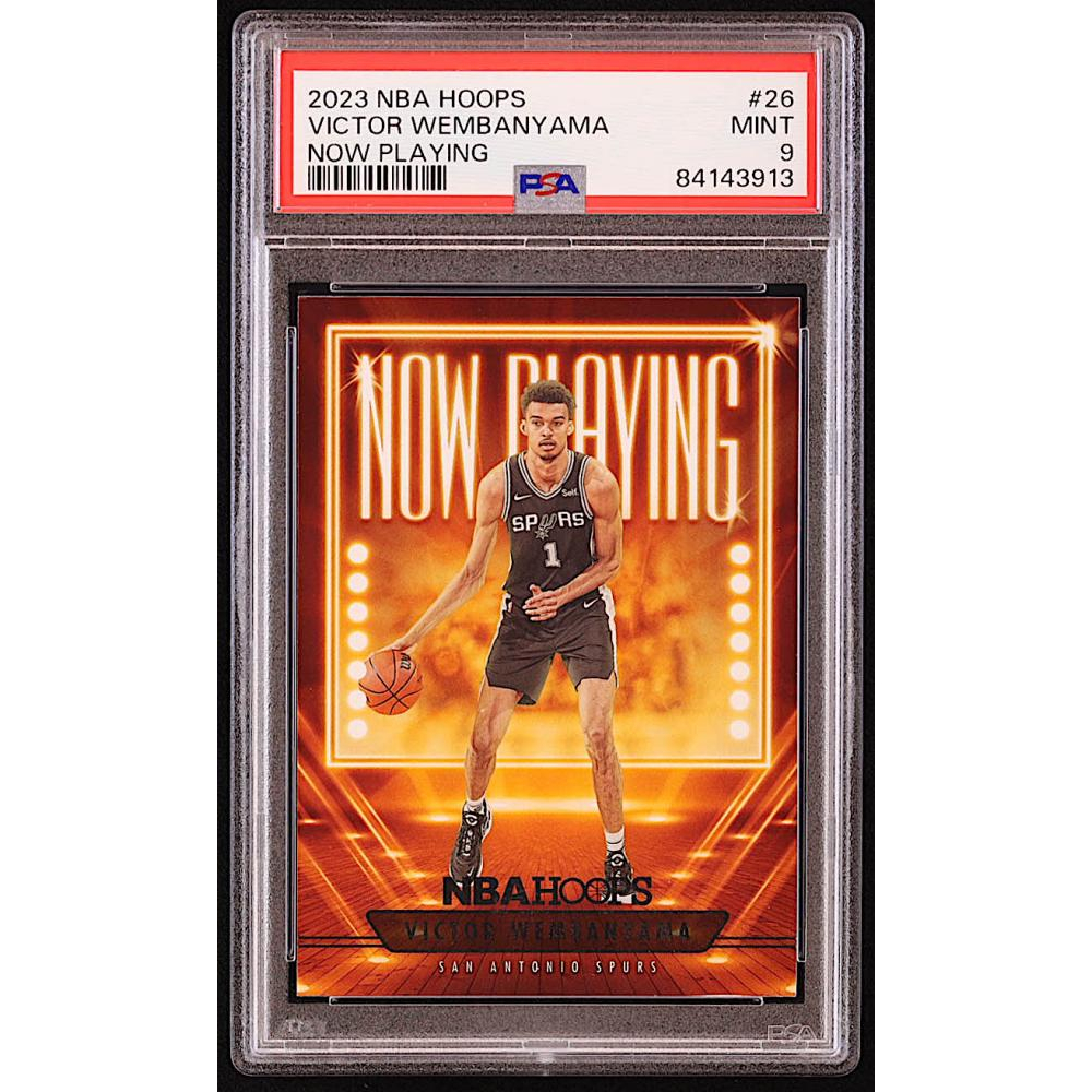 Victor Wembanyama 2023-24 Hoops Now Playing #26 RC (PSA 9) at PristineAuction.com