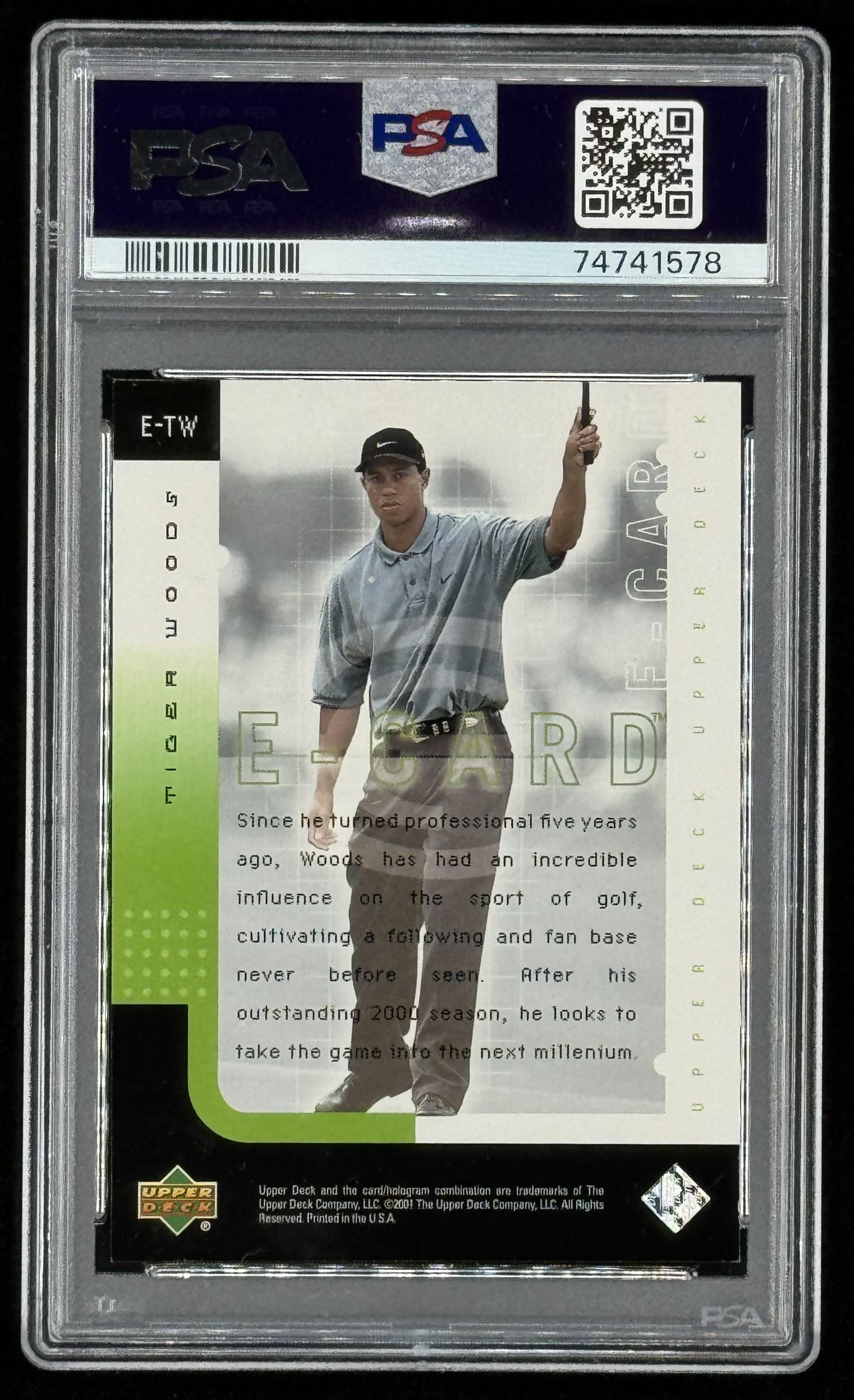Tiger Woods 2001 Upper Deck e-Card #ETW RC (PSA 8.5) at PristineAuction.com Tiger Woods 2001 Upper Deck e-Card #ETW RC (PSA 8.5) at PristineAuction.com