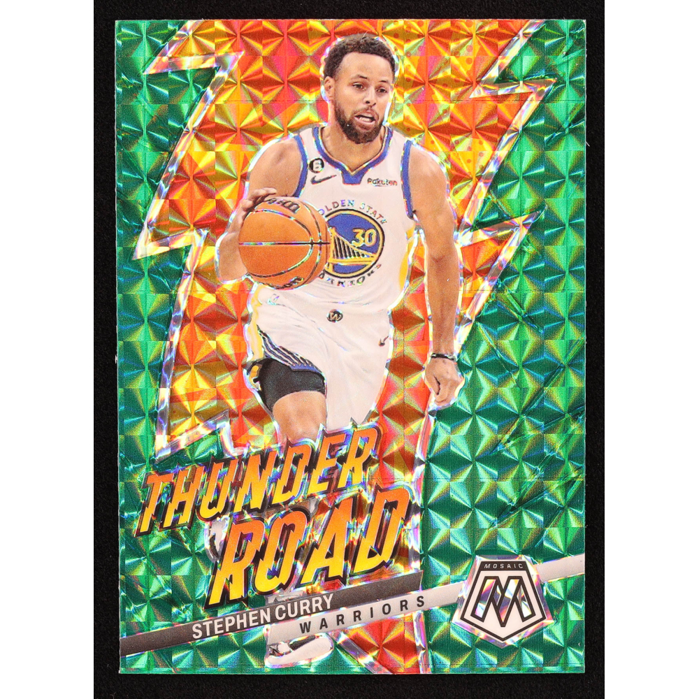 Stephen Curry 2022-23 Panini Mosaic Thunder Road Mosaic