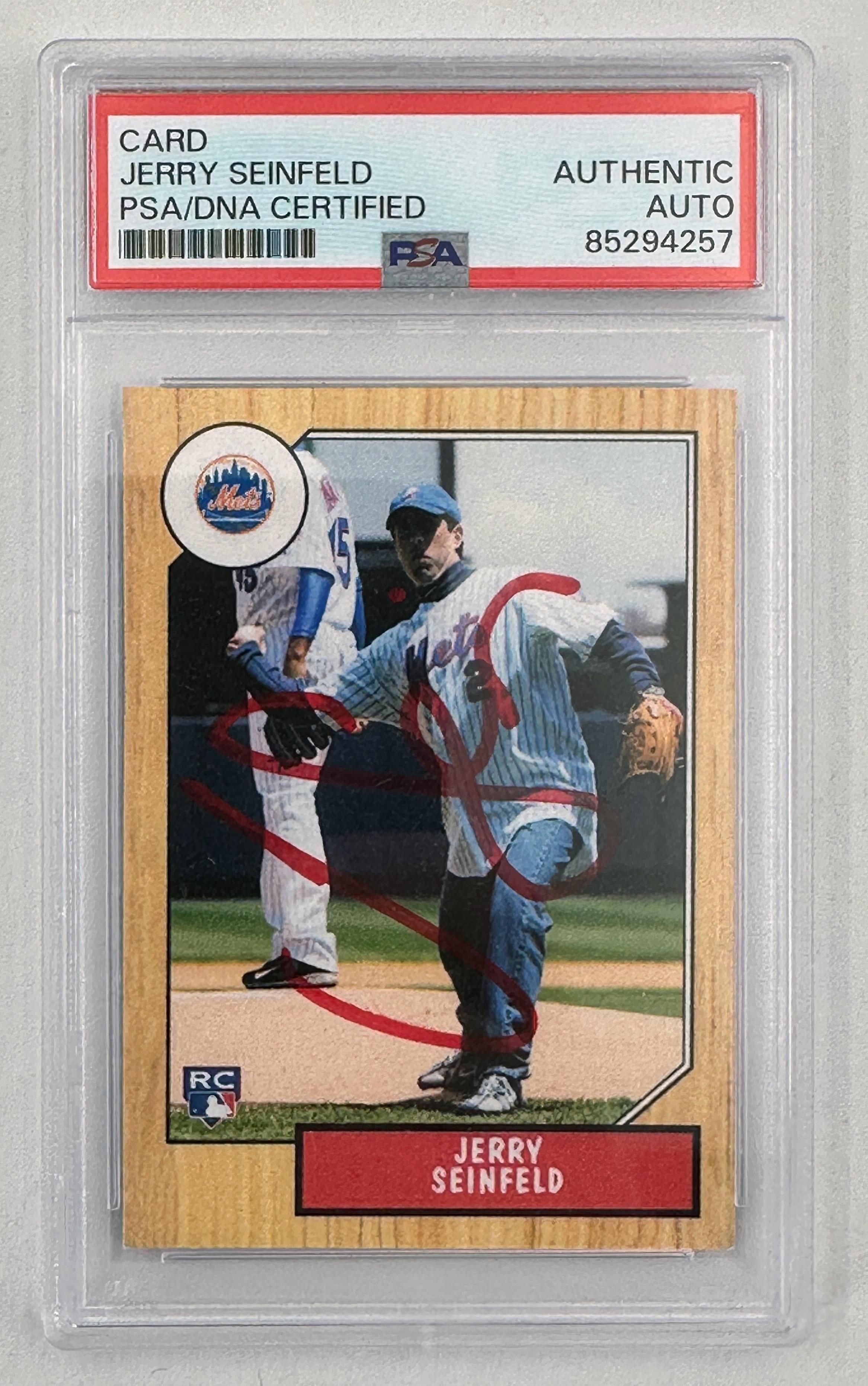 Jerry Seinfeld Signed Custom Trading Card #NN (PSA) at PristineAuction.com Jerry Seinfeld Signed Custom Trading Card #NN (PSA) at PristineAuction.com