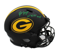 Brett Favre Signed Packers LE Full-Size Authentic On-Field Eclipse Alternate Speed Helmet Inscribed "'95, '96, '97 MVP" (Radtke) at PristineAuction.com