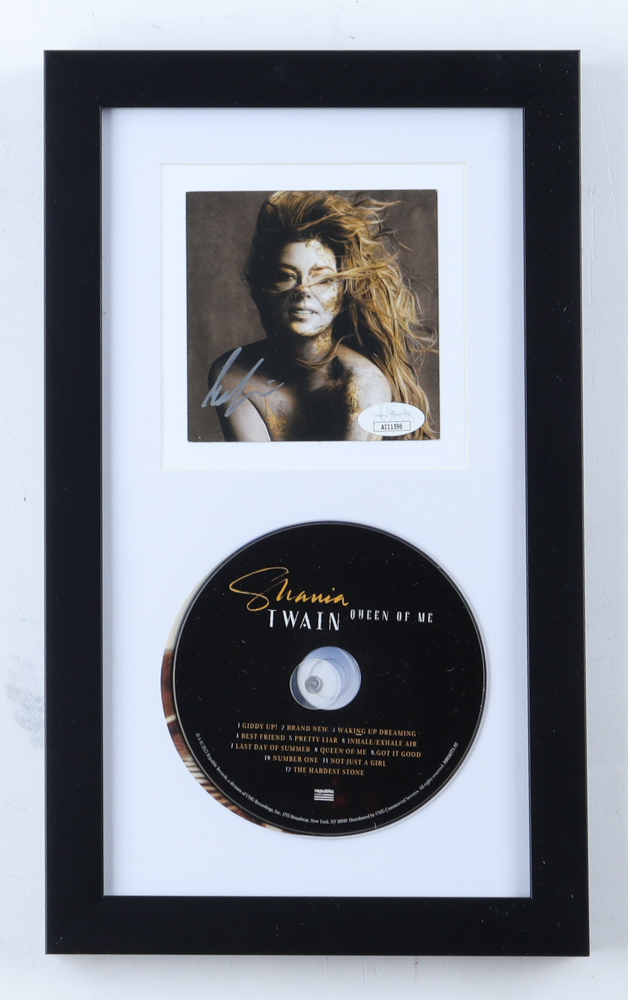 Shania Twain Signed Custom Framed "Queen of Me" CD Insert Display With Disc (JSA) at PristineAuction.com Shania Twain Signed Custom Framed "Queen of Me" CD Insert Display With Disc (JSA) at PristineAuction.com