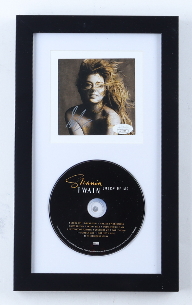 Shania Twain Signed Custom Framed "Queen of Me" CD Insert Display With Disc (JSA) at PristineAuction.com Shania Twain Signed Custom Framed "Queen of Me" CD Insert Display With Disc (JSA) at PristineAuction.com