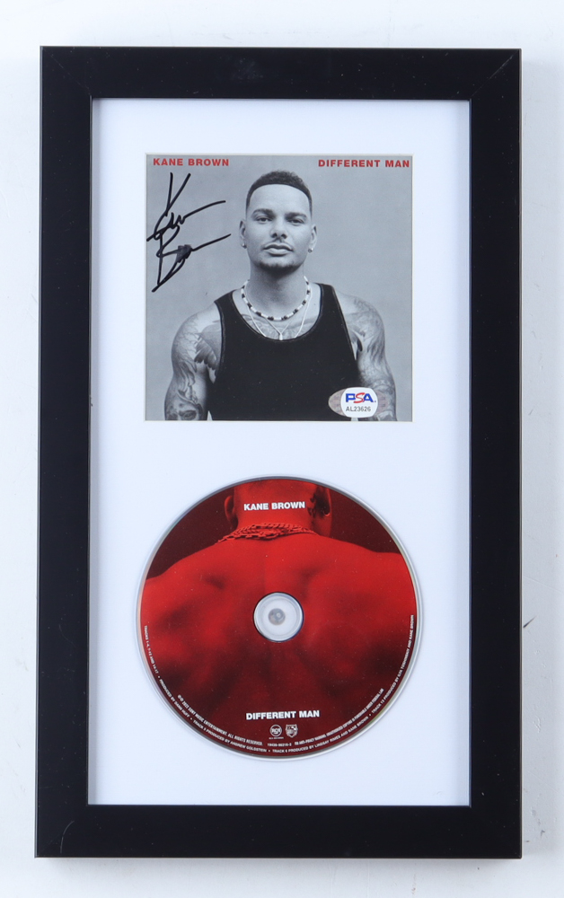 Kane Brown Signed Custom Framed "Different Man" CD Insert Display With Disc (PSA) at PristineAuction.com Kane Brown Signed Custom Framed "Different Man" CD Insert Display With Disc (PSA) at PristineAuction.com