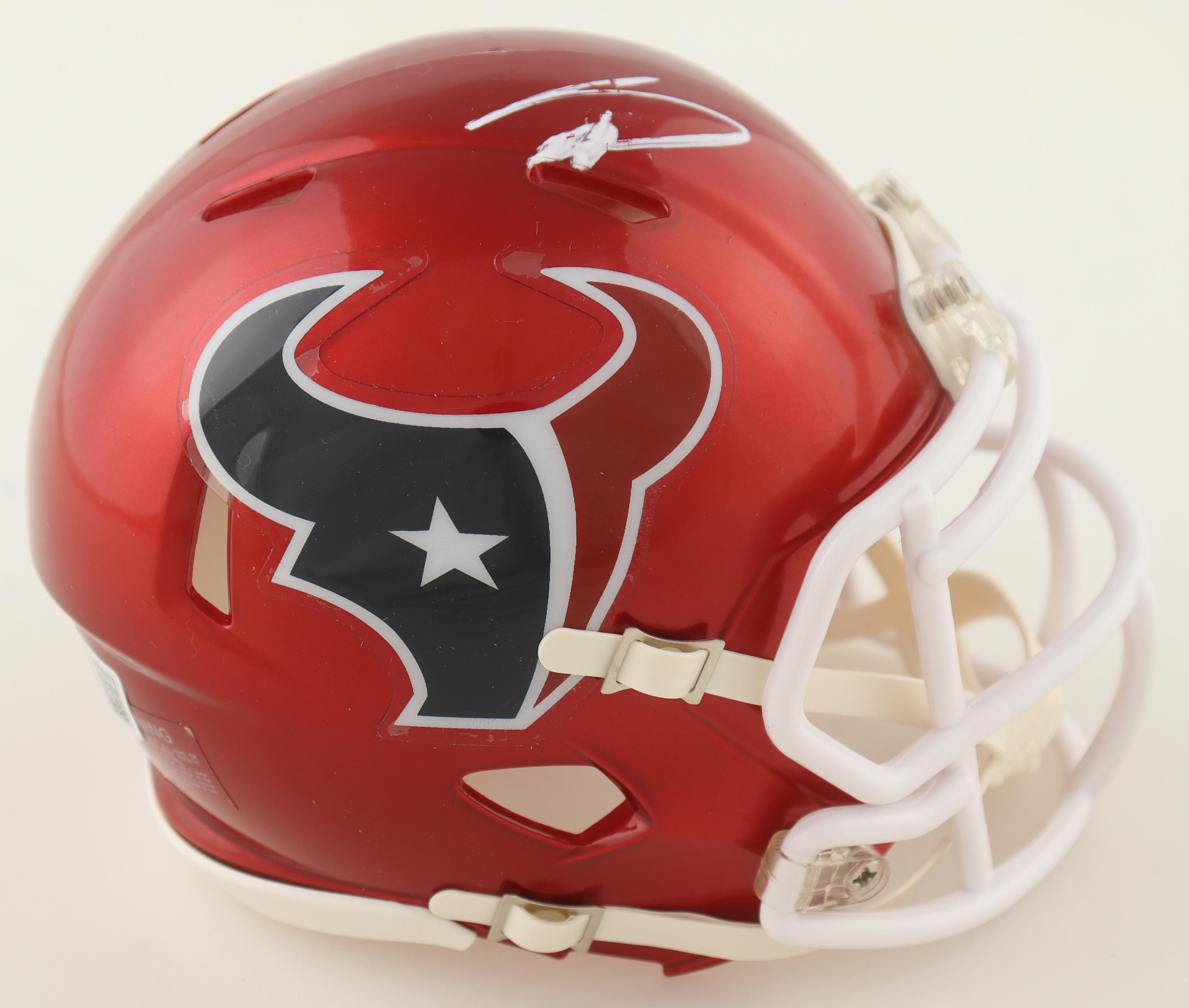 Stefon Diggs Signed Texans Flash Alternate Speed Mini Helmet (Beckett) at PristineAuction.com Stefon Diggs Signed Texans Flash Alternate Speed Mini Helmet (Beckett) at PristineAuction.com