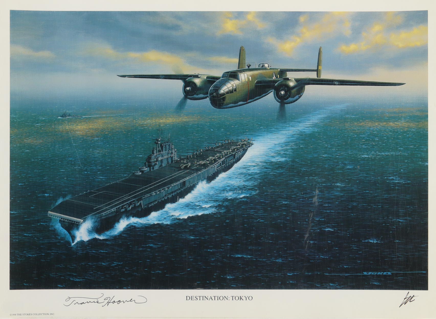 Travis Hoover Signed Stan Stokes "Destination: Tokyo" Lithograph (AIV) at PristineAuction.com Travis Hoover Signed Stan Stokes "Destination: Tokyo" Lithograph (AIV) at PristineAuction.com