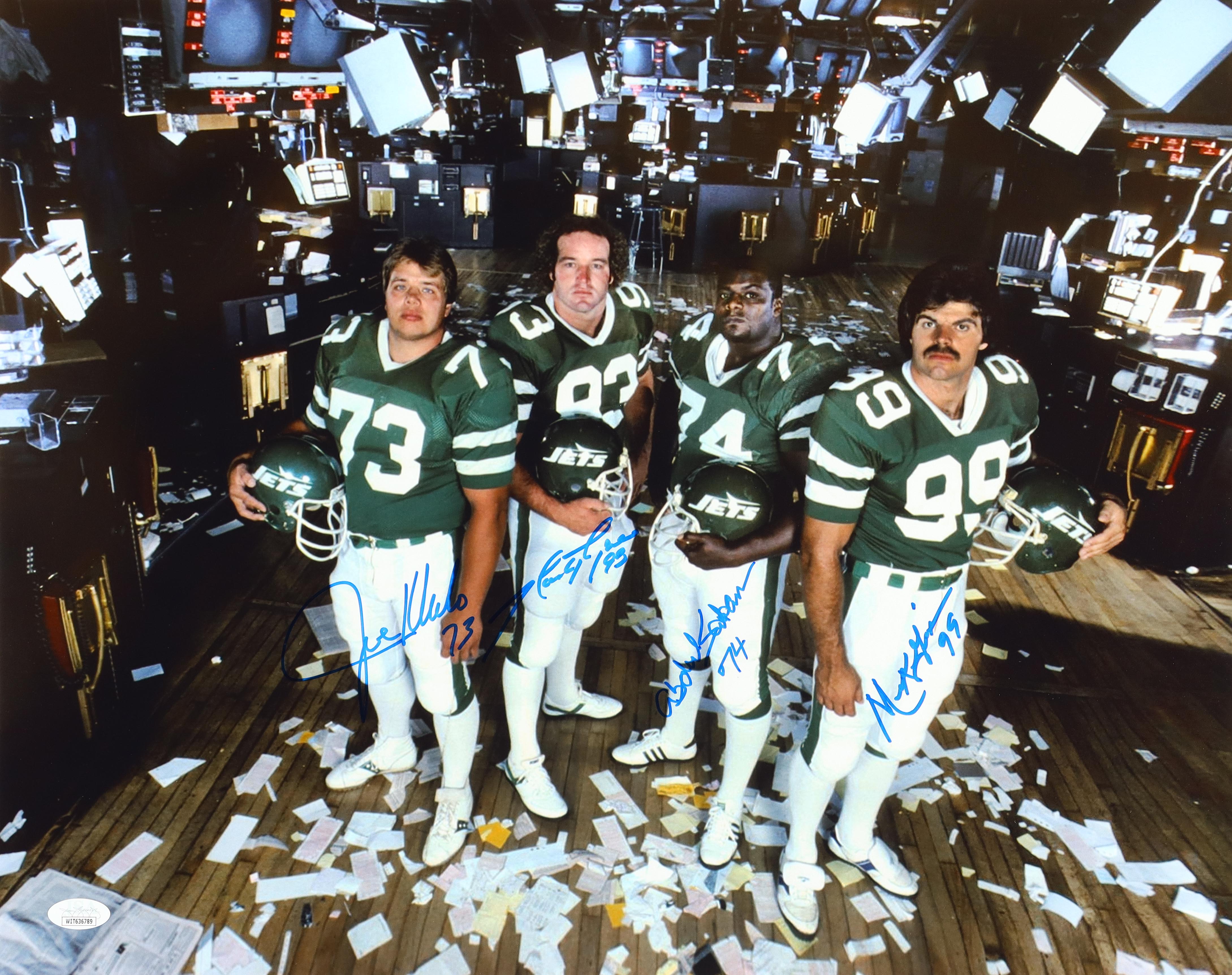 "New York Sack Exchange" Jets 16x20 Photo Signed By (4) With Joe Klecko, Marty Lyons, Abdul Salaam, & Mark Gastineau (JSA) at PristineAuction.com "New York Sack Exchange" Jets 16x20 Photo Signed By (4) With Joe Klecko, Marty Lyons, Abdul Salaam, & Mark Gastineau (JSA) at PristineAuction.com