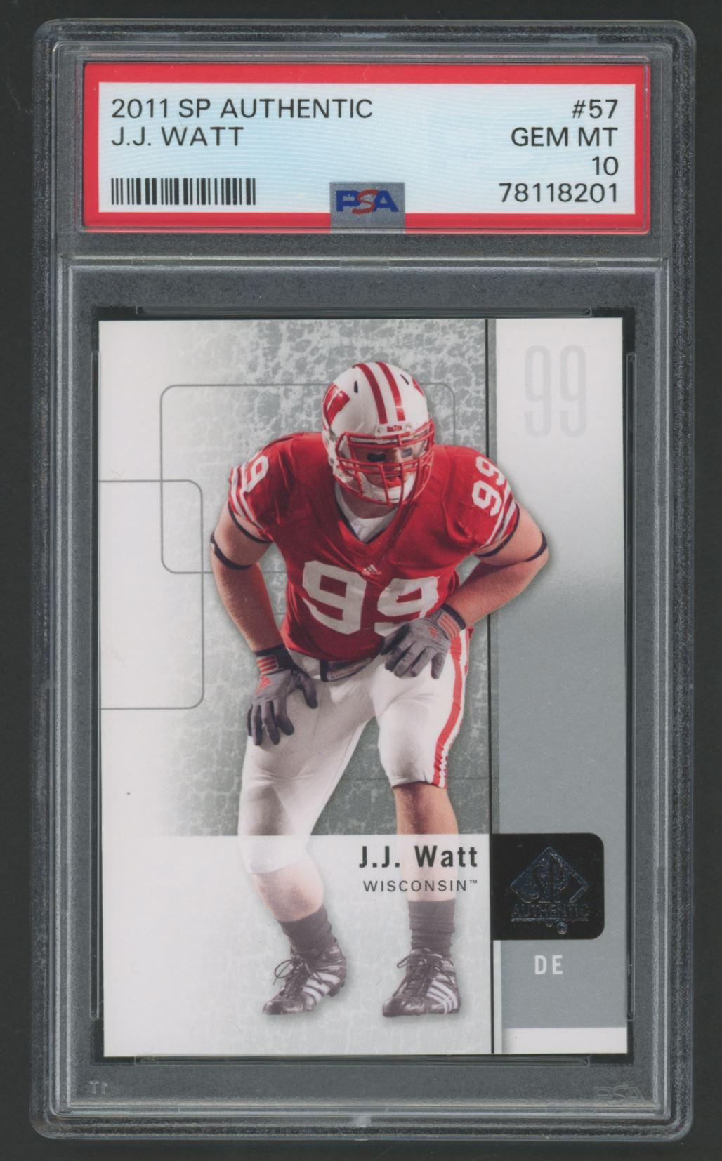 J.J. Watt 2011 SP Authentic #57 (PSA 10) at PristineAuction.com J.J. Watt 2011 SP Authentic #57 (PSA 10) at PristineAuction.com