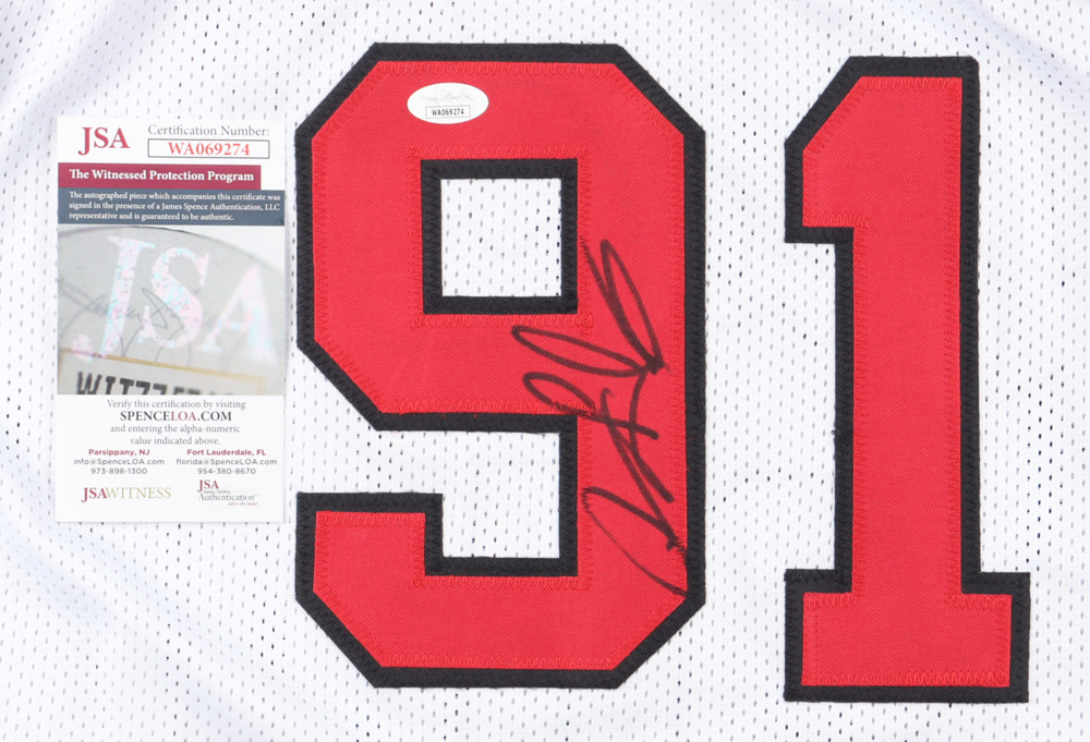 Dennis Rodman Signed Jersey (JSA) at PristineAuction.com Dennis Rodman Signed Jersey (JSA) at PristineAuction.com