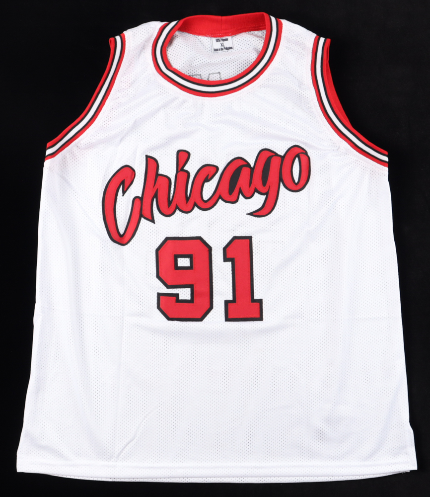 Dennis Rodman Signed Jersey (JSA) at PristineAuction.com Dennis Rodman Signed Jersey (JSA) at PristineAuction.com