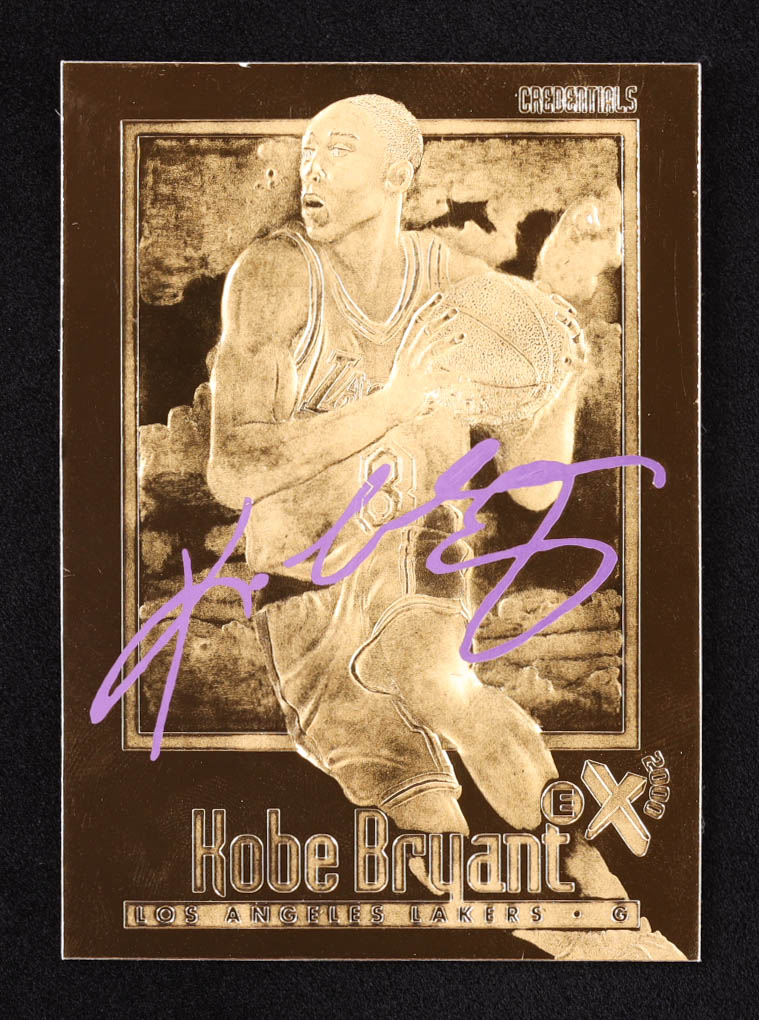 Kobe Bryant 1996-97 Skybox EX-2000 Purple Signature 23Kt Gold RC at PristineAuction.com Kobe Bryant 1996-97 Skybox EX-2000 Purple Signature 23Kt Gold RC at PristineAuction.com