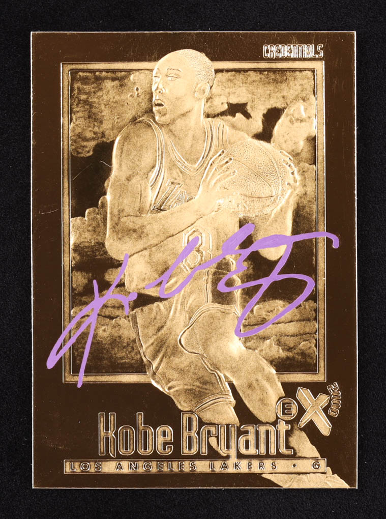 Kobe Bryant 1996-97 Skybox EX-2000 Purple Signature 23Kt Gold RC at PristineAuction.com Kobe Bryant 1996-97 Skybox EX-2000 Purple Signature 23Kt Gold RC at PristineAuction.com