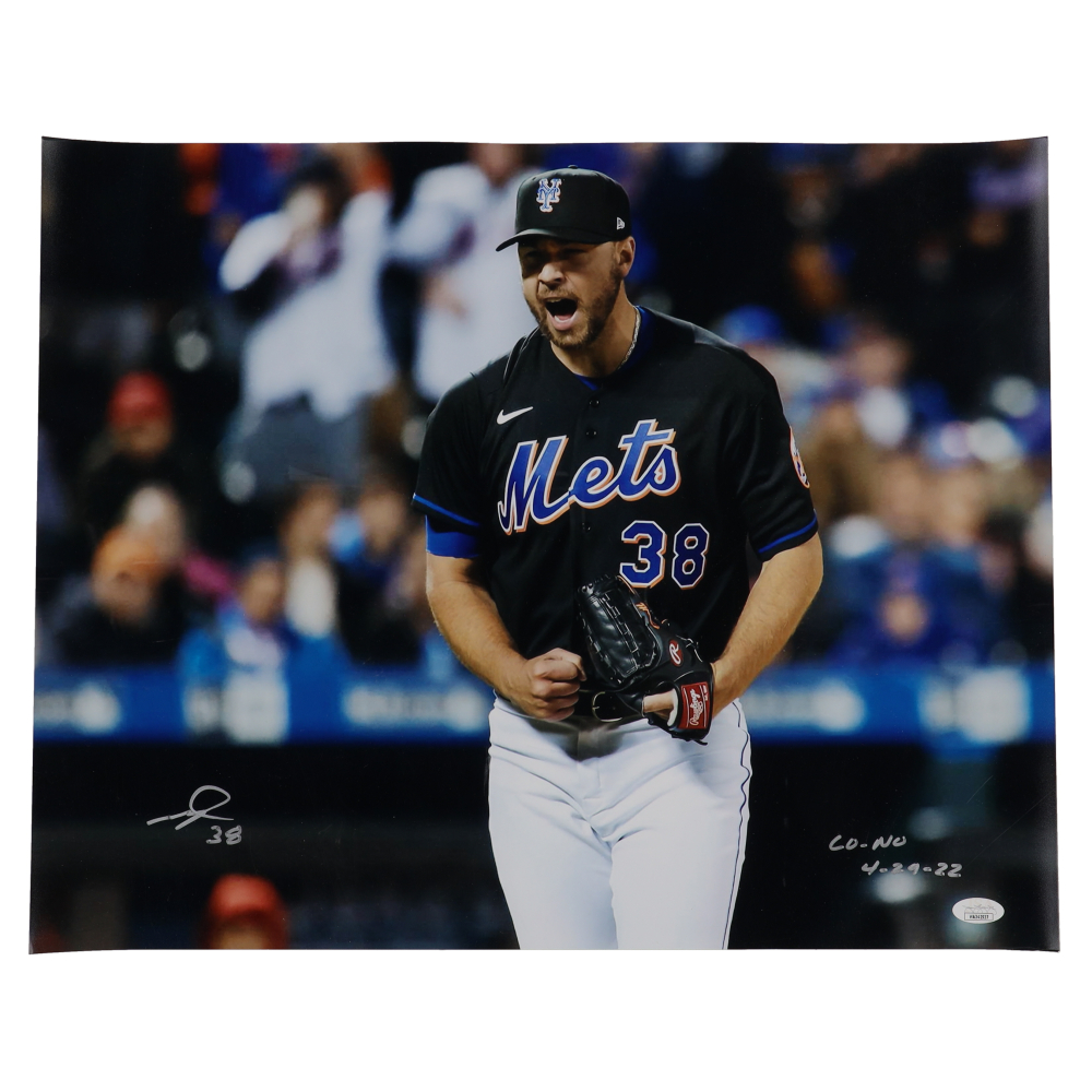 Tylor Megill Signed Mets 16x20 Photo Inscribed "Co-No 4-29-22" (JSA ...