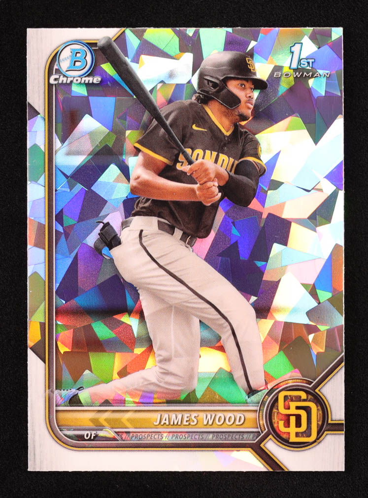 James Wood 2022 Bowman Chrome Prospects Atomic Refractor #BCP108 RC at PristineAuction.com James Wood 2022 Bowman Chrome Prospects Atomic Refractor #BCP108 RC at PristineAuction.com