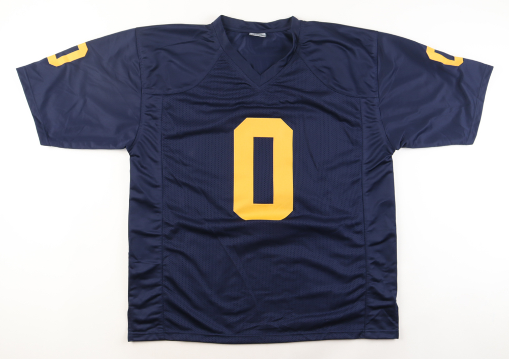 Mike Sainristil Signed Jersey Inscribed "23 NATL Champs" (Playball Ink) at PristineAuction.com Mike Sainristil Signed Jersey Inscribed "23 NATL Champs" (Playball Ink) at PristineAuction.com