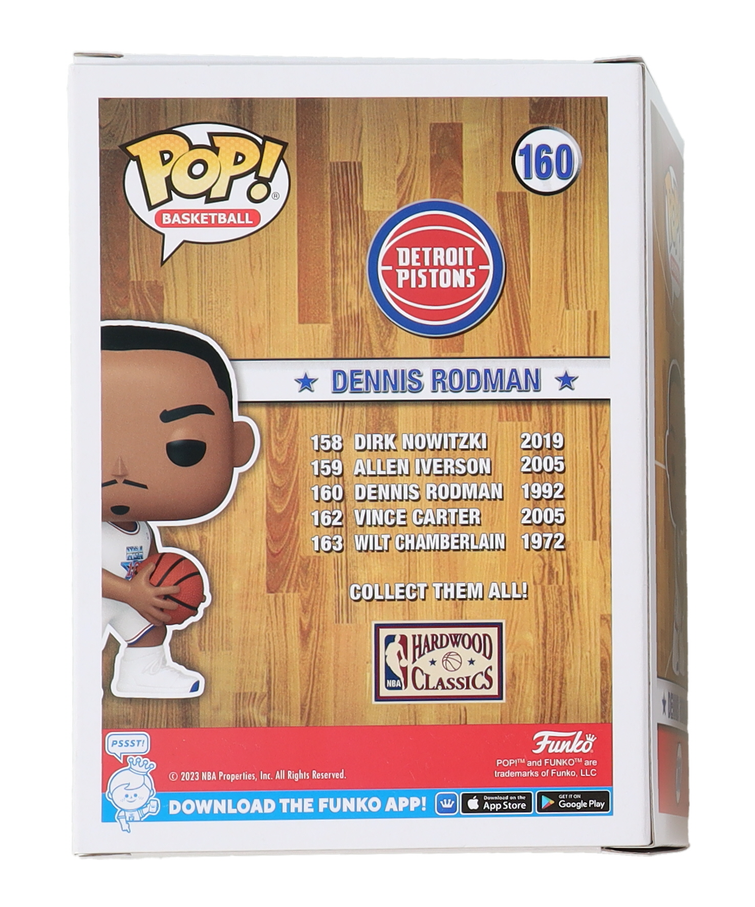 Dennis Rodman Signed "NBA All-Stars" #160 Funko Pop! Vinyl Figure (Schwartz) at PristineAuction.com Dennis Rodman Signed "NBA All-Stars" #160 Funko Pop! Vinyl Figure (Schwartz) at PristineAuction.com
