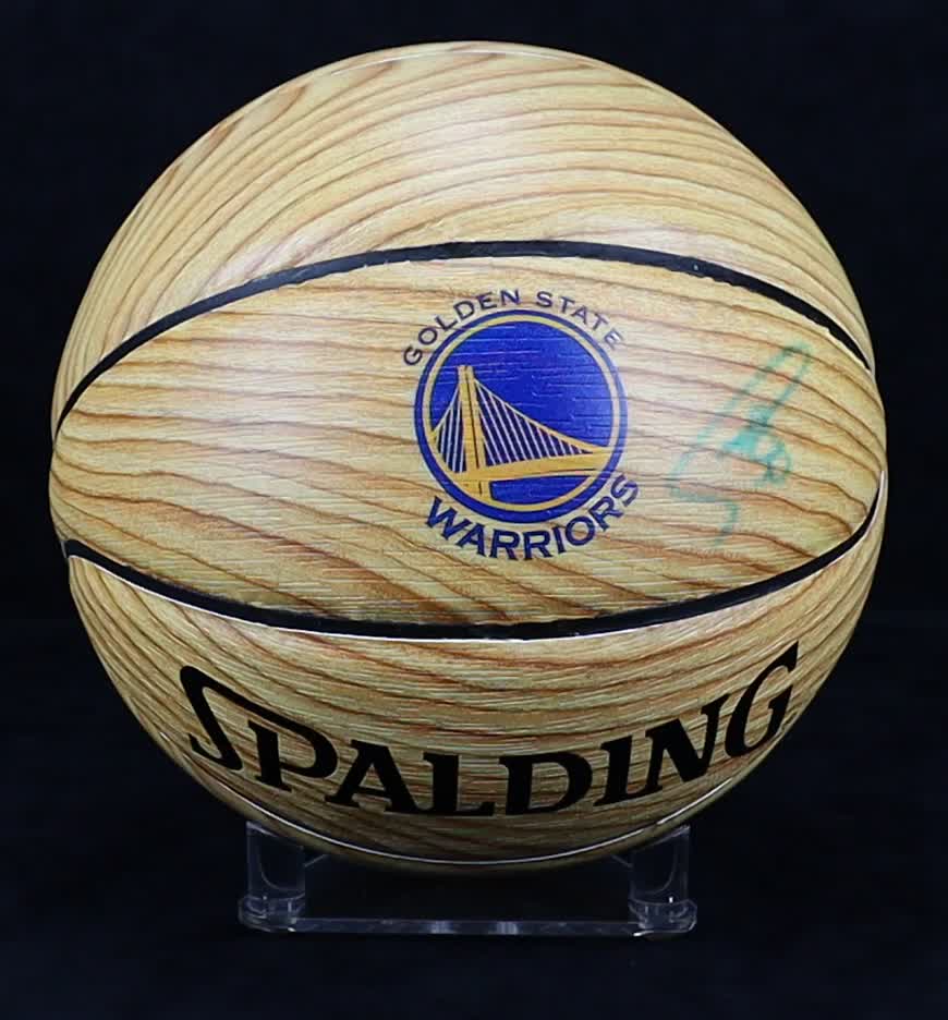 Stephen Curry Signed LE Warriors "2015-16 NBA Record For Best Start To A Season" Logo Basketball #59/500 (Fanatics) at PristineAuction.com