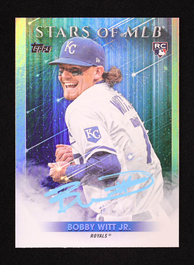 Bobby Witt Jr. Signed 2022 Topps Stars of MLB #SMLB82 RC (PSA) at PristineAuction.com Bobby Witt Jr. Signed 2022 Topps Stars of MLB #SMLB82 RC (PSA) at PristineAuction.com