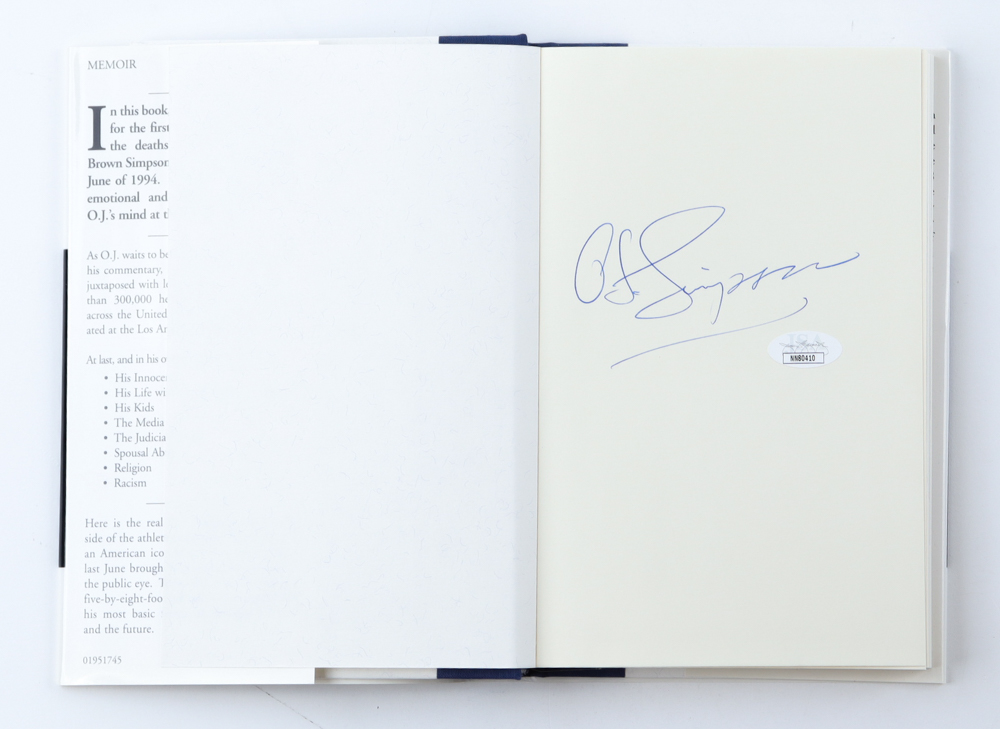 O. J. Simpson Signed "I Want To Tell You" Hardcover Book (JSA) at PristineAuction.com O. J. Simpson Signed "I Want To Tell You" Hardcover Book (JSA) at PristineAuction.com