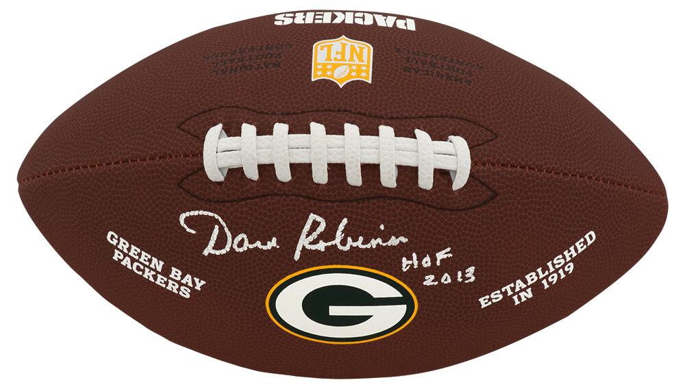 Dave Robinson Signed Packers Logo Football Inscribed "HOF 2013" (Schwartz) at PristineAuction.com Dave Robinson Signed Packers Logo Football Inscribed "HOF 2013" (Schwartz) at PristineAuction.com