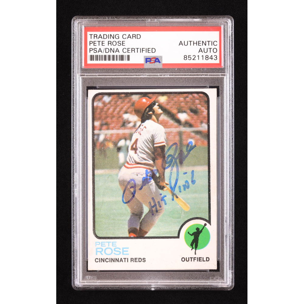 PETE ROSE signed autographed photo hit King Hologram main image 1