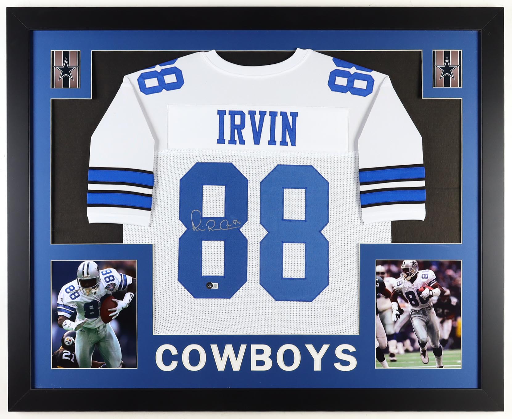 Michael Irvin Signed Custom Framed Jersey Display (Beckett) at PristineAuction.com Michael Irvin Signed Custom Framed Jersey Display (Beckett) at PristineAuction.com