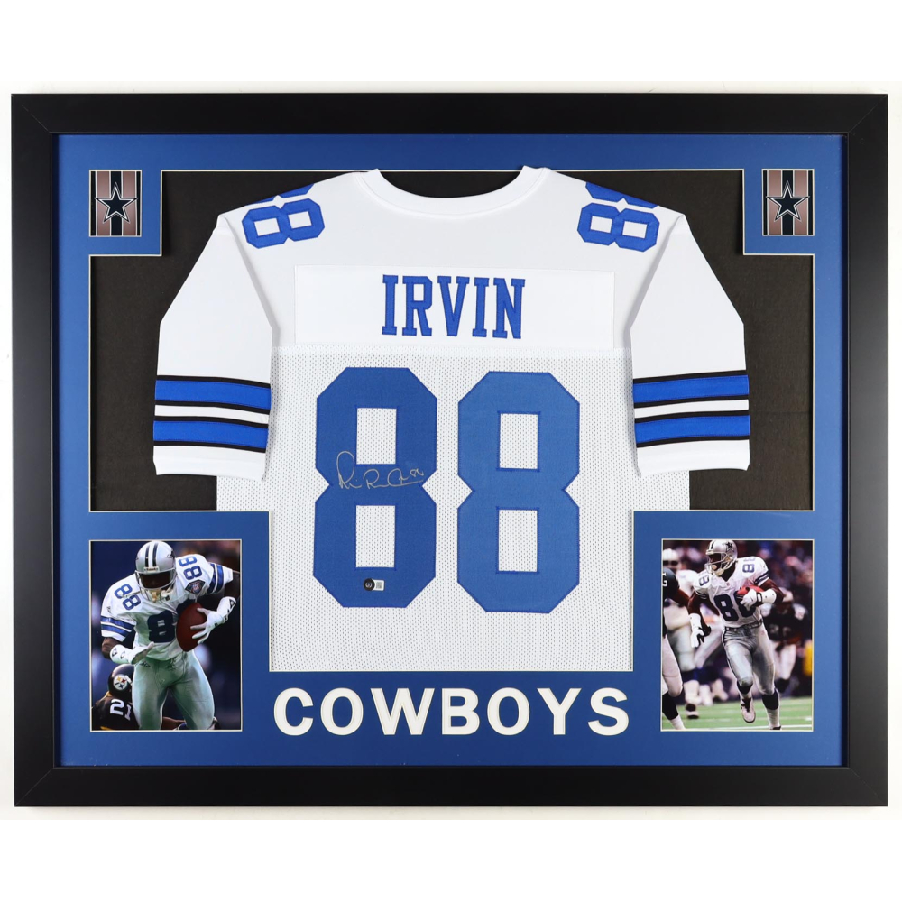 Michael Irvin Signed Custom Framed Jersey Display (Beckett) at PristineAuction.com