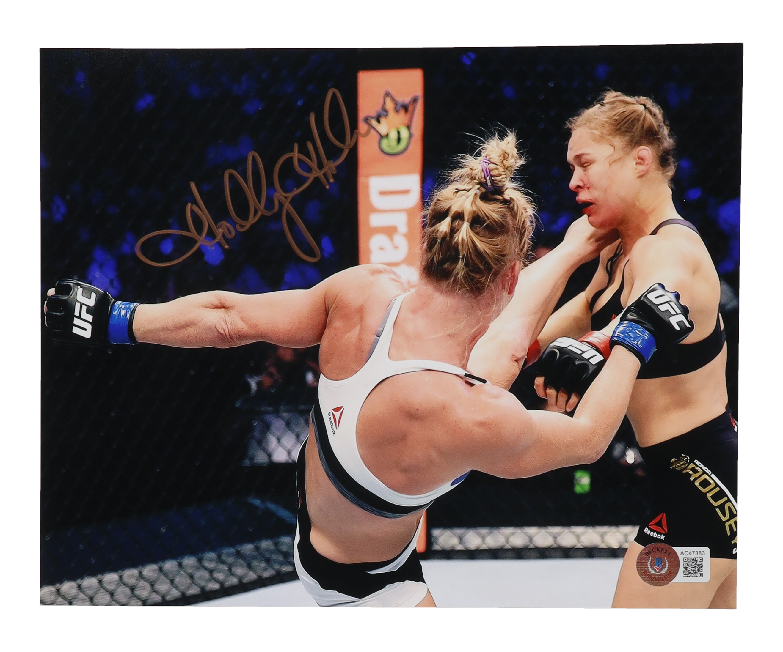 Holly Holm Signed UFC 8x10 Photo (Beckett) at PristineAuction.com Holly Holm Signed UFC 8x10 Photo (Beckett) at PristineAuction.com