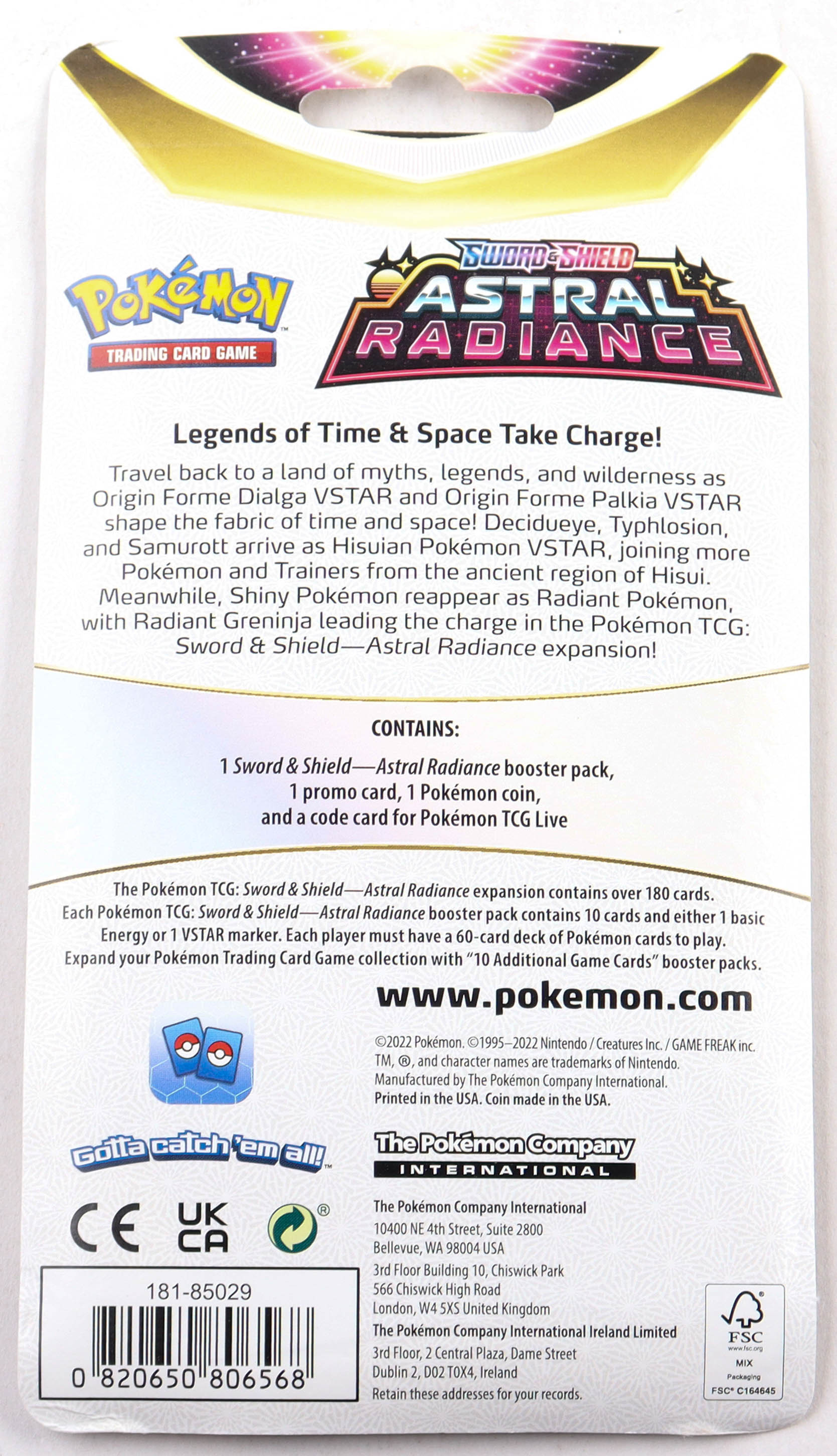 Pokemon Sword & Shield: Astral Radiance Oricorio Check Lane Blister at PristineAuction.com