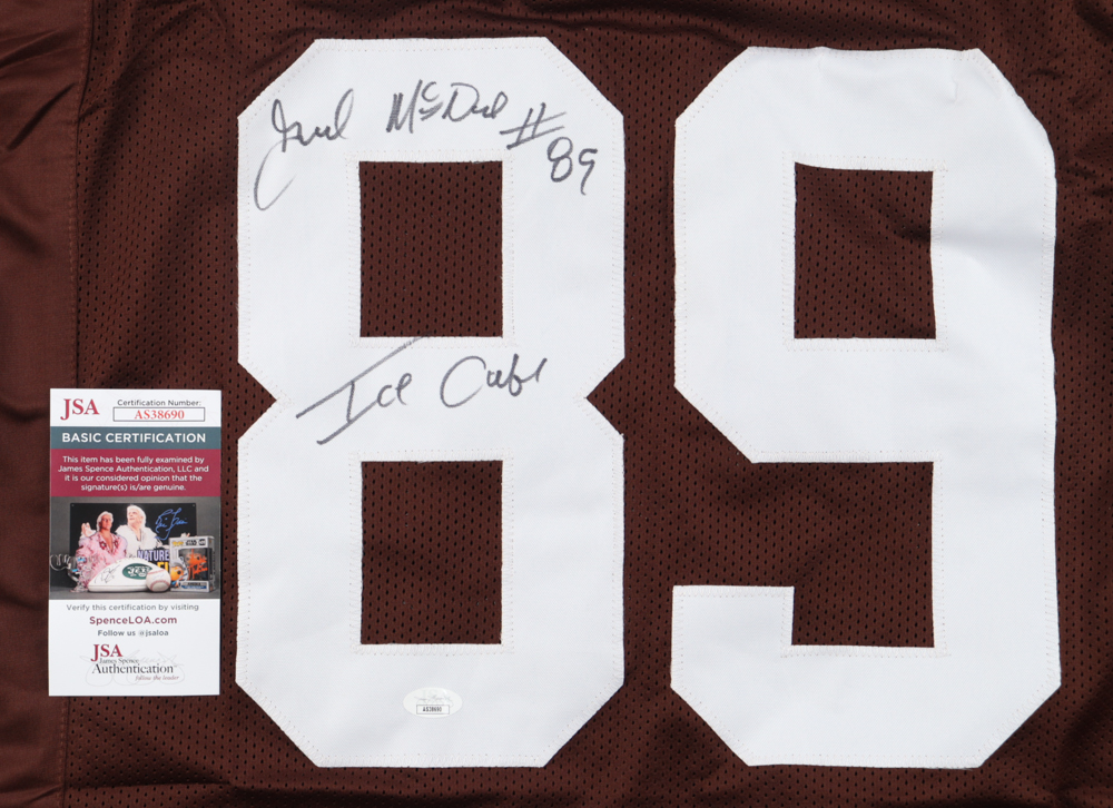 Gerald McNeil Signed Jersey Inscribed "Ice Cube" (JSA) at PristineAuction.com Gerald McNeil Signed Jersey Inscribed "Ice Cube" (JSA) at PristineAuction.com