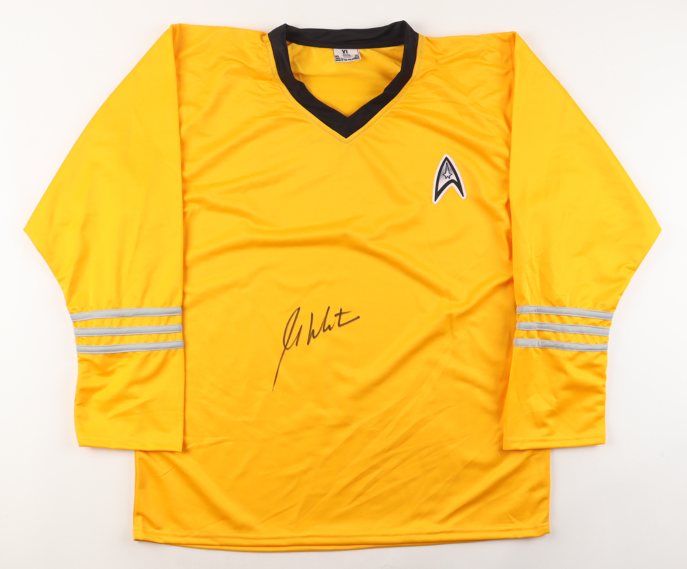 William Shatner Signed "Star Trek" Prop Uniform Shirt (PSA) at PristineAuction.com William Shatner Signed "Star Trek" Prop Uniform Shirt (PSA) at PristineAuction.com