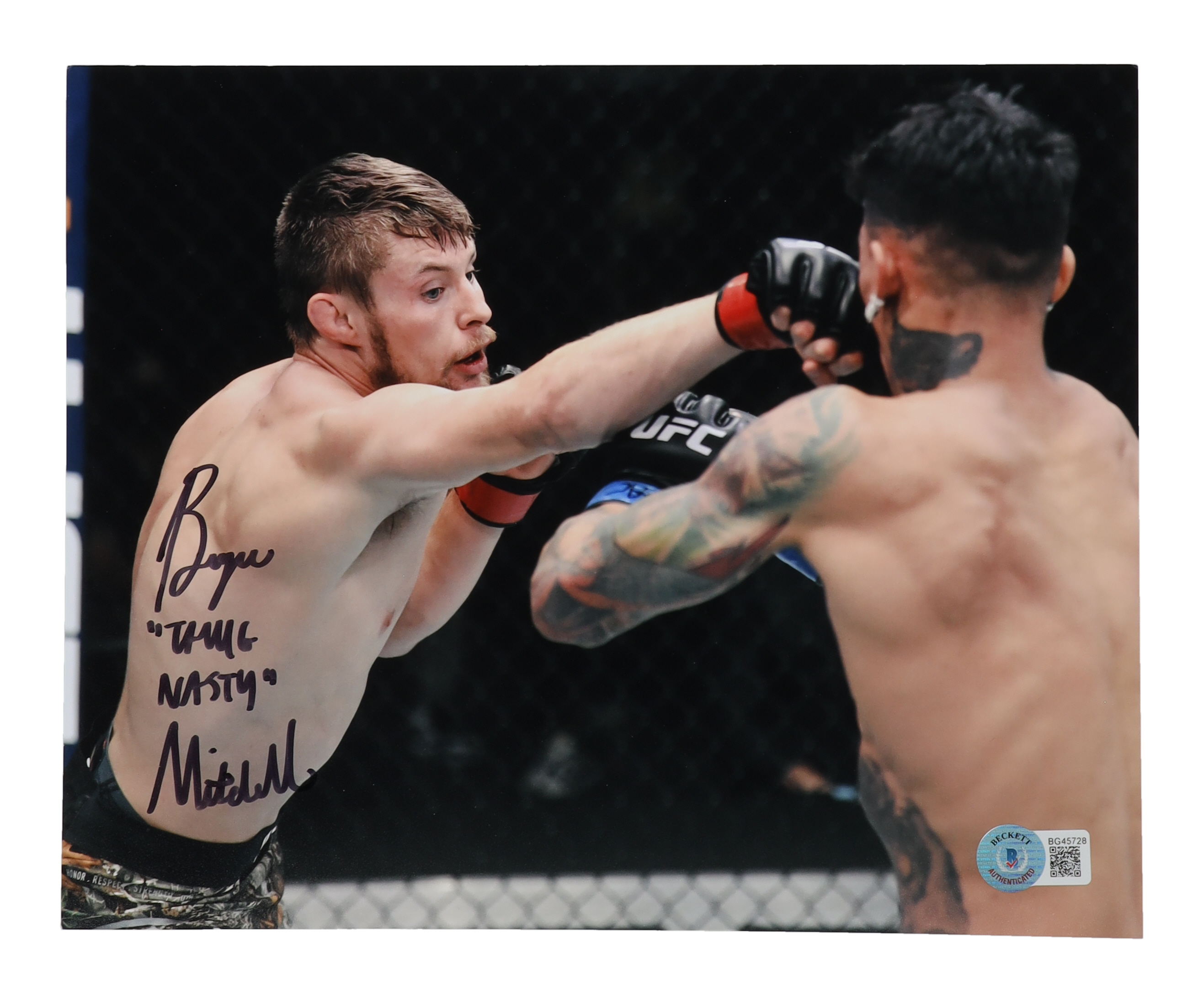 Bryce Mitchell Signed UFC 8x10 Photo Inscribed "Thug Nasty" (Beckett) at PristineAuction.com Bryce Mitchell Signed UFC 8x10 Photo Inscribed "Thug Nasty" (Beckett) at PristineAuction.com