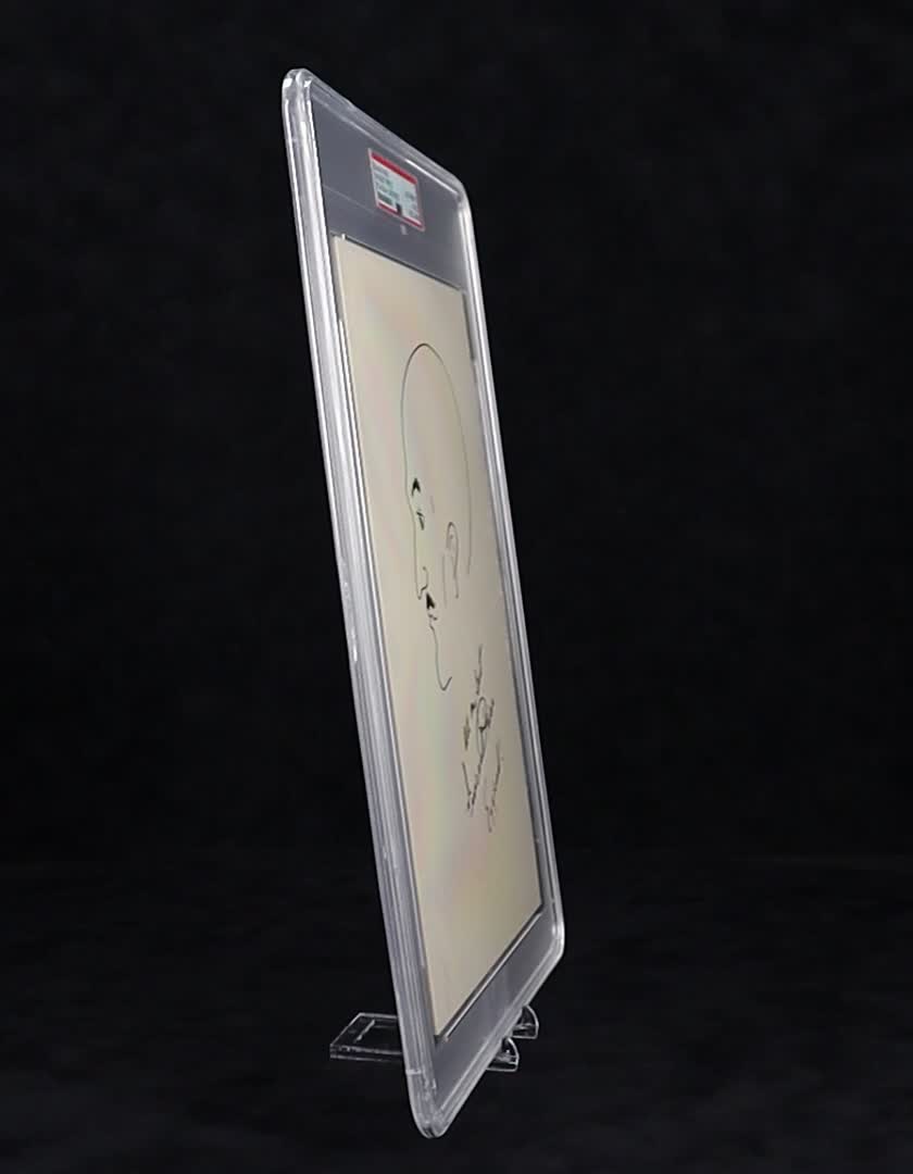 Vincent Price Hand-Drawn & Signed "Egghead" Portrait Inscribed "All My Best" & "Egghead!" (PSA) at PristineAuction.com