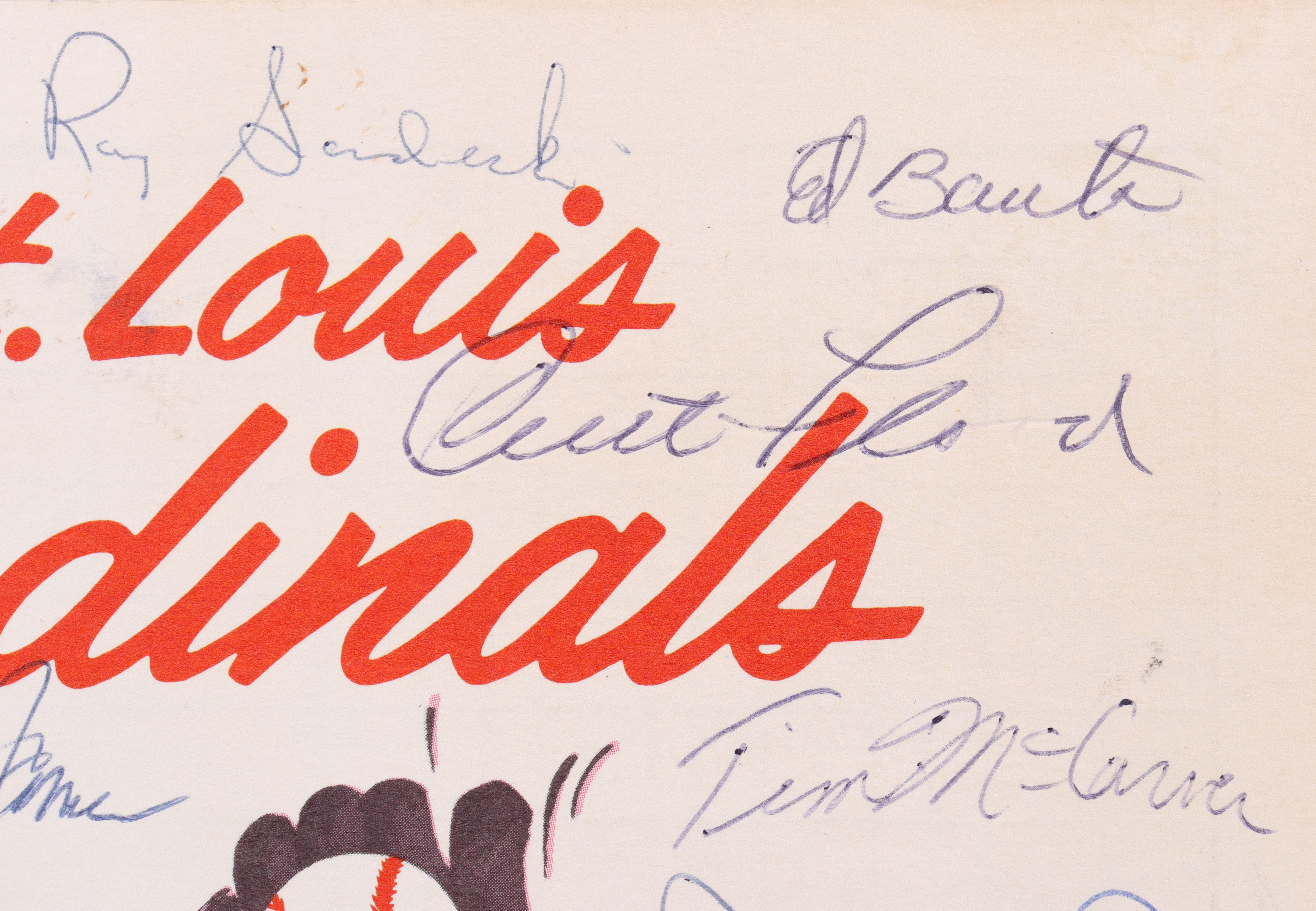 1963 Cardinals Scorecard Team-Signed By (20) with Stan Musial, Bob Gibson, Curt Flood, Tim McCarver (Beckett) at PristineAuction.com 1963 Cardinals Scorecard Team-Signed By (20) with Stan Musial, Bob Gibson, Curt Flood, Tim McCarver (Beckett) at PristineAuction.com