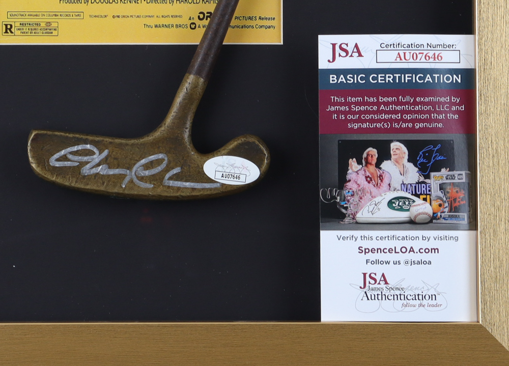 Chevy Chase Signed "Caddyshack" Custom Framed Putter Display With Poster Print (JSA) at PristineAuction.com Chevy Chase Signed "Caddyshack" Custom Framed Putter Display With Poster Print (JSA) at PristineAuction.com