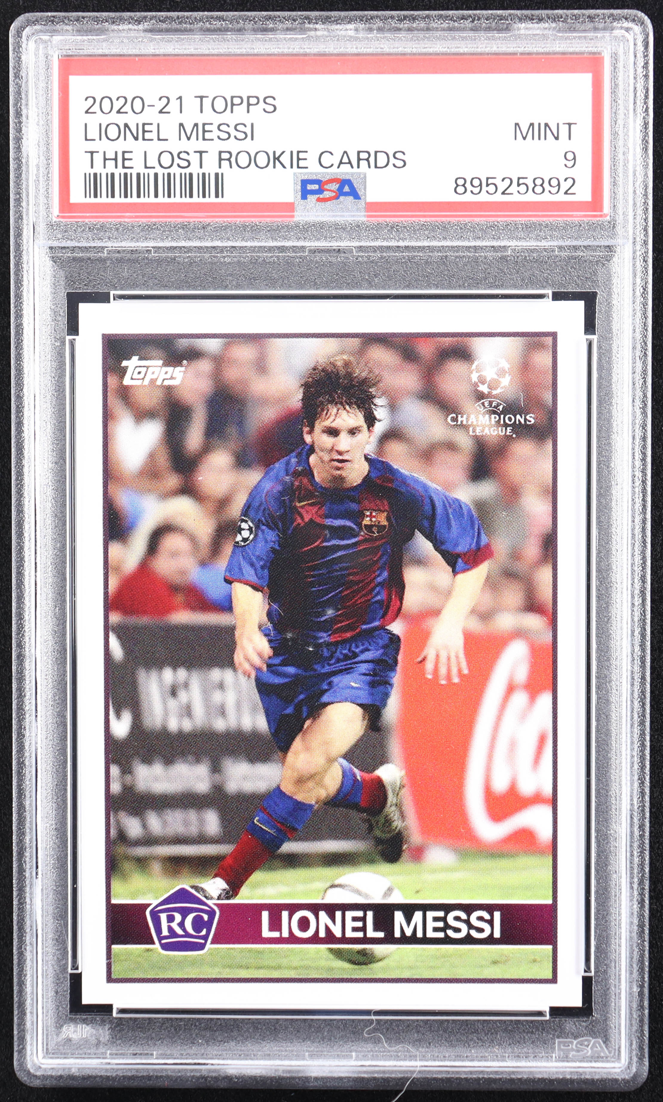 Lionel Messi 2020-21 Topps The Lost Rookie Cards #NNO (PSA 9) at PristineAuction.com Lionel Messi 2020-21 Topps The Lost Rookie Cards #NNO (PSA 9) at PristineAuction.com