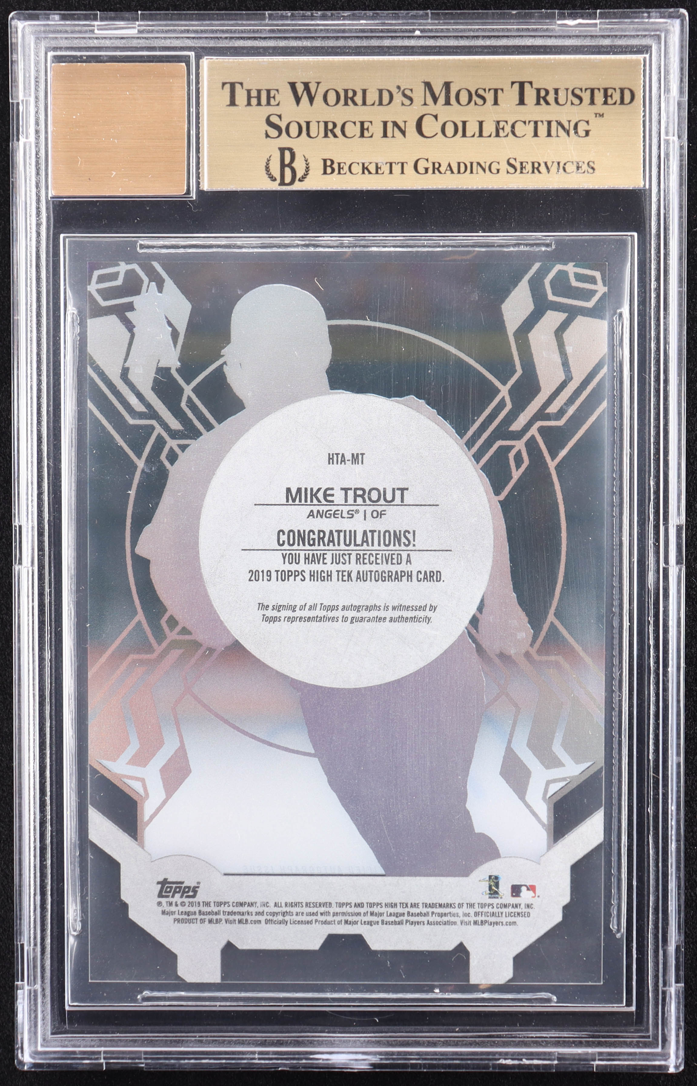 Mike Trout 2019 Topps High Tek Autographs #HTAMT (BGS 9.5 | Auto 10) at PristineAuction.com Mike Trout 2019 Topps High Tek Autographs #HTAMT (BGS 9.5 | Auto 10) at PristineAuction.com