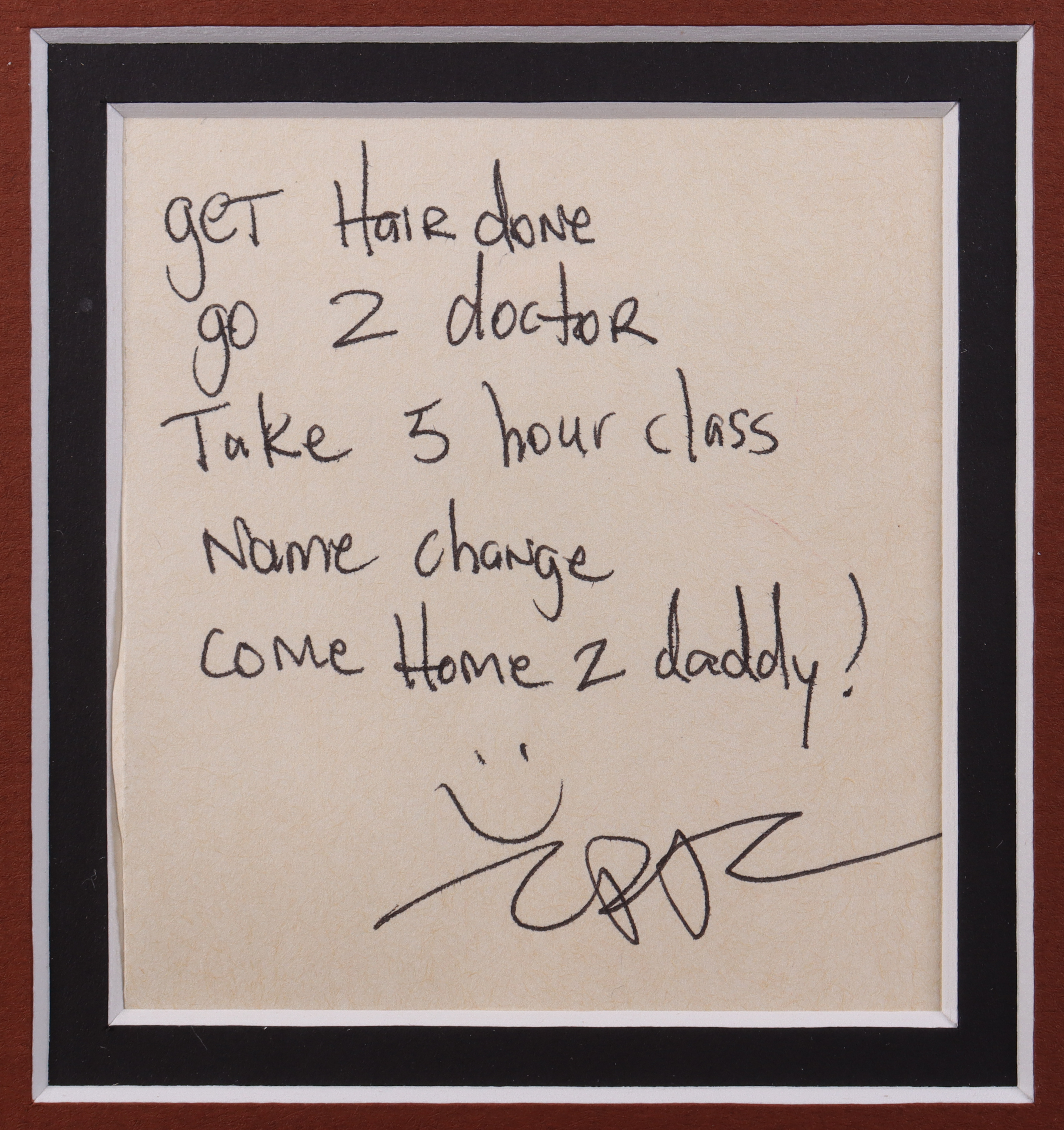 Tupac Shakur Signed & Hand-Written Custom Framed Love Note Display (JSA LOA) at PristineAuction.com Tupac Shakur Signed & Hand-Written Custom Framed Love Note Display (JSA LOA) at PristineAuction.com