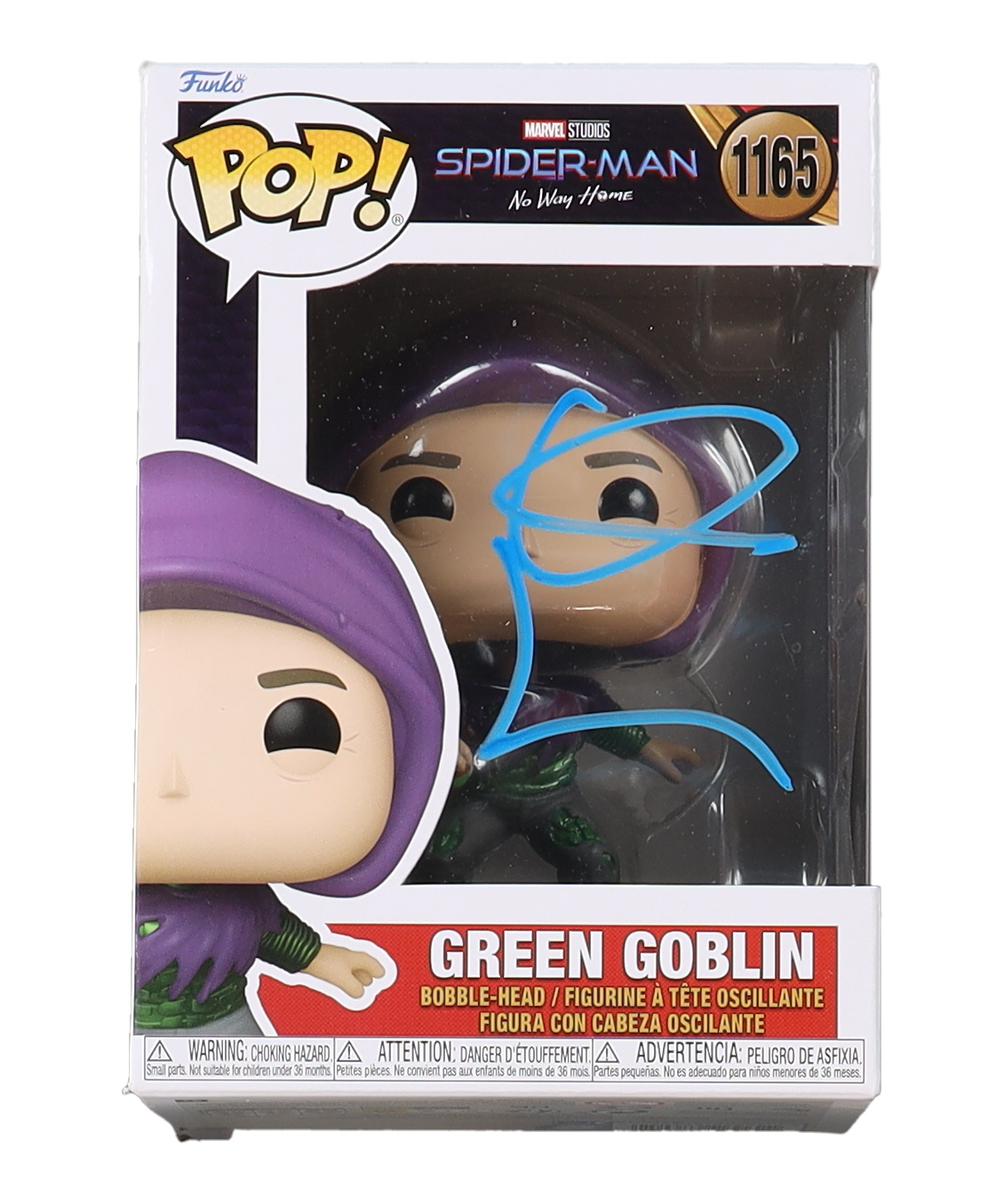 Willem Dafoe Signed "Spider-Man: No Way Home" #1165 Green Goblin Funko Pop! Vinyl Figure (AutographCOA) at PristineAuction.com Willem Dafoe Signed "Spider-Man: No Way Home" #1165 Green Goblin Funko Pop! Vinyl Figure (AutographCOA) at PristineAuction.com