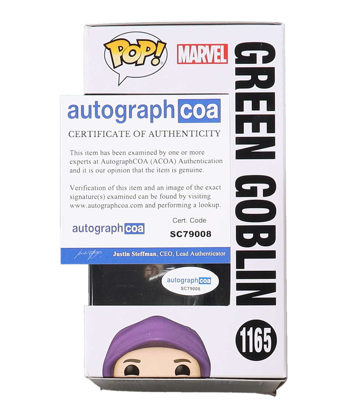 Willem Dafoe Signed "Spider-Man: No Way Home" #1165 Green Goblin Funko Pop! Vinyl Figure (AutographCOA) at PristineAuction.com Willem Dafoe Signed "Spider-Man: No Way Home" #1165 Green Goblin Funko Pop! Vinyl Figure (AutographCOA) at PristineAuction.com