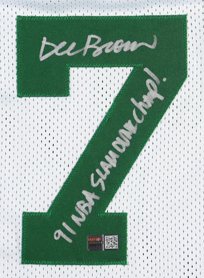 Dee Brown Signed Jersey Inscribed "91 NBA Slam Dunk Champ!" (TSE) at PristineAuction.com Dee Brown Signed Jersey Inscribed "91 NBA Slam Dunk Champ!" (TSE) at PristineAuction.com