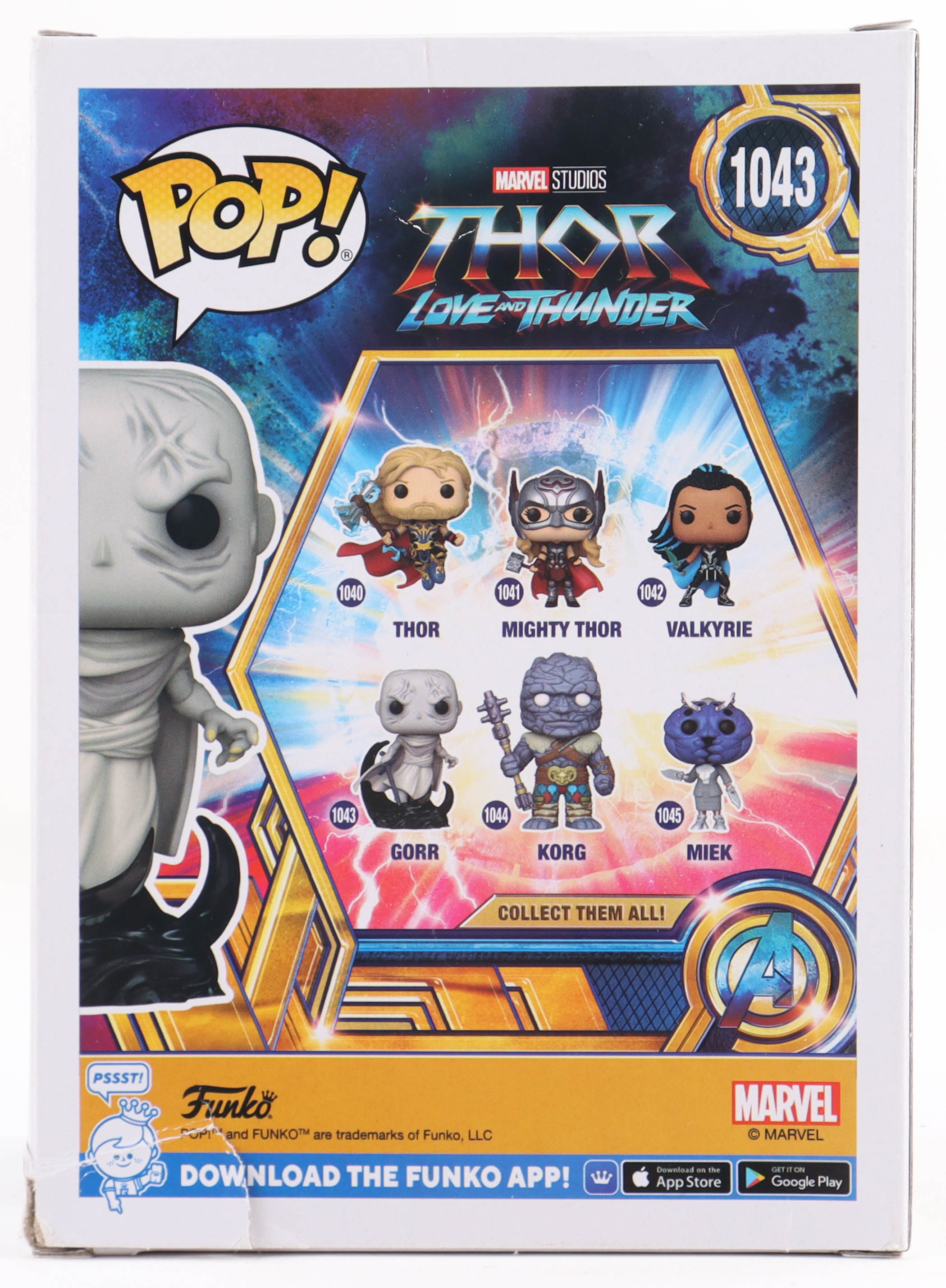 Christian Bale Signed "Thor Love & Thunder" #1043 Gorr Funko Pop! Vinyl Figure (JSA) at PristineAuction.com Christian Bale Signed "Thor Love & Thunder" #1043 Gorr Funko Pop! Vinyl Figure (JSA) at PristineAuction.com