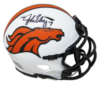 John Elway Signed Broncos Lunar Eclipse Alternate Speed Mini Helmet (Schwartz) at PristineAuction.com