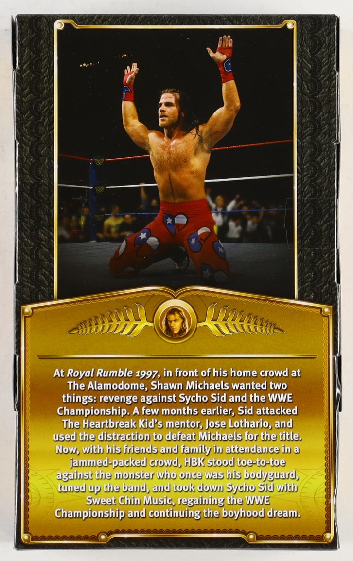 Shawn Michaels Signed WWE Defining Moments Action Figure Inscribed "HBK" (Beckett) at PristineAuction.com Shawn Michaels Signed WWE Defining Moments Action Figure Inscribed "HBK" (Beckett) at PristineAuction.com