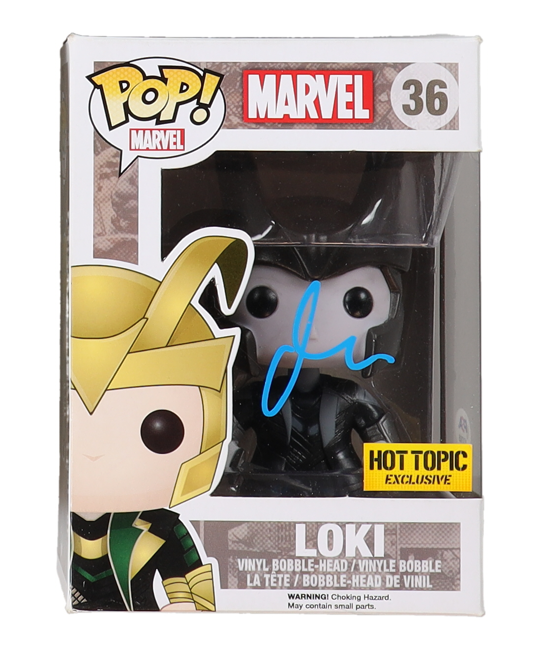 Matt Damon Signed "Marvel" #36 Loki Funko Pop! Vinyl Figure (PSA) at PristineAuction.com Matt Damon Signed "Marvel" #36 Loki Funko Pop! Vinyl Figure (PSA) at PristineAuction.com