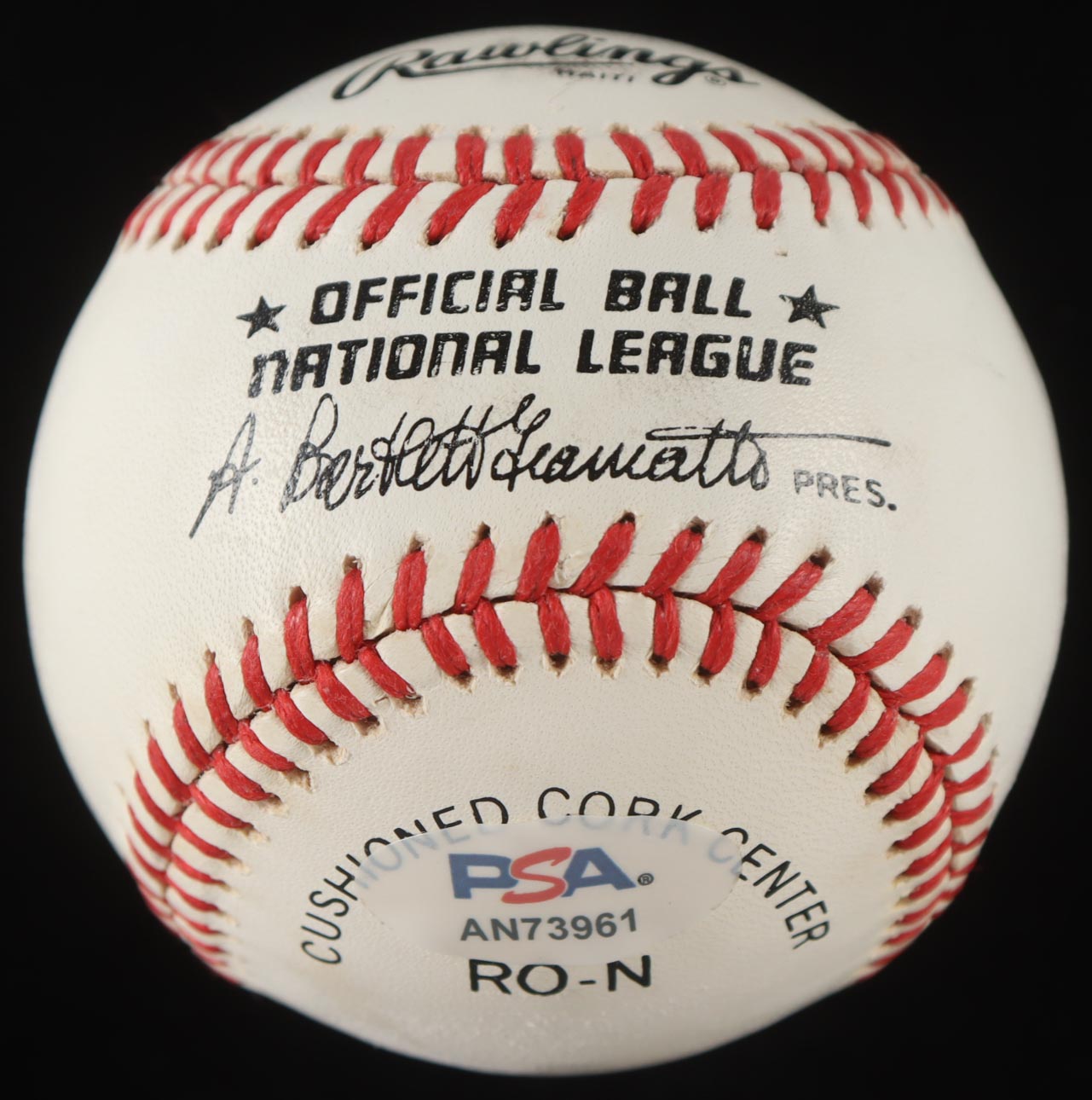 Phil Niekro Signed ONL Baseball With Display Case & Hall Of Fame Induction Pin (PSA) at PristineAuction.com Phil Niekro Signed ONL Baseball With Display Case & Hall Of Fame Induction Pin (PSA) at PristineAuction.com