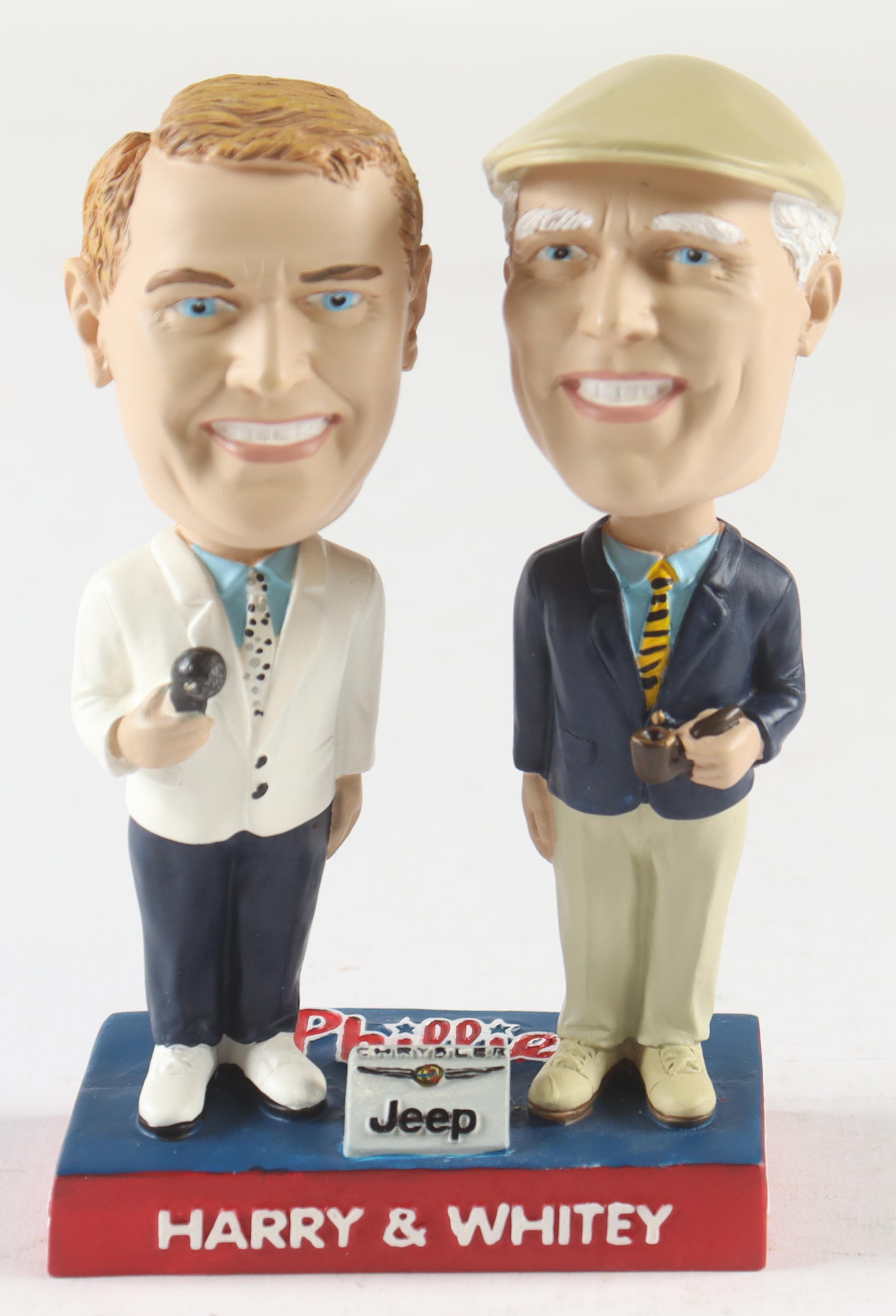 Harry Kalas & Richie "Whitey" Ashburn Phillies Stadium Only Ceramic Bobble Heads at PristineAuction.com Harry Kalas & Richie "Whitey" Ashburn Phillies Stadium Only Ceramic Bobble Heads at PristineAuction.com