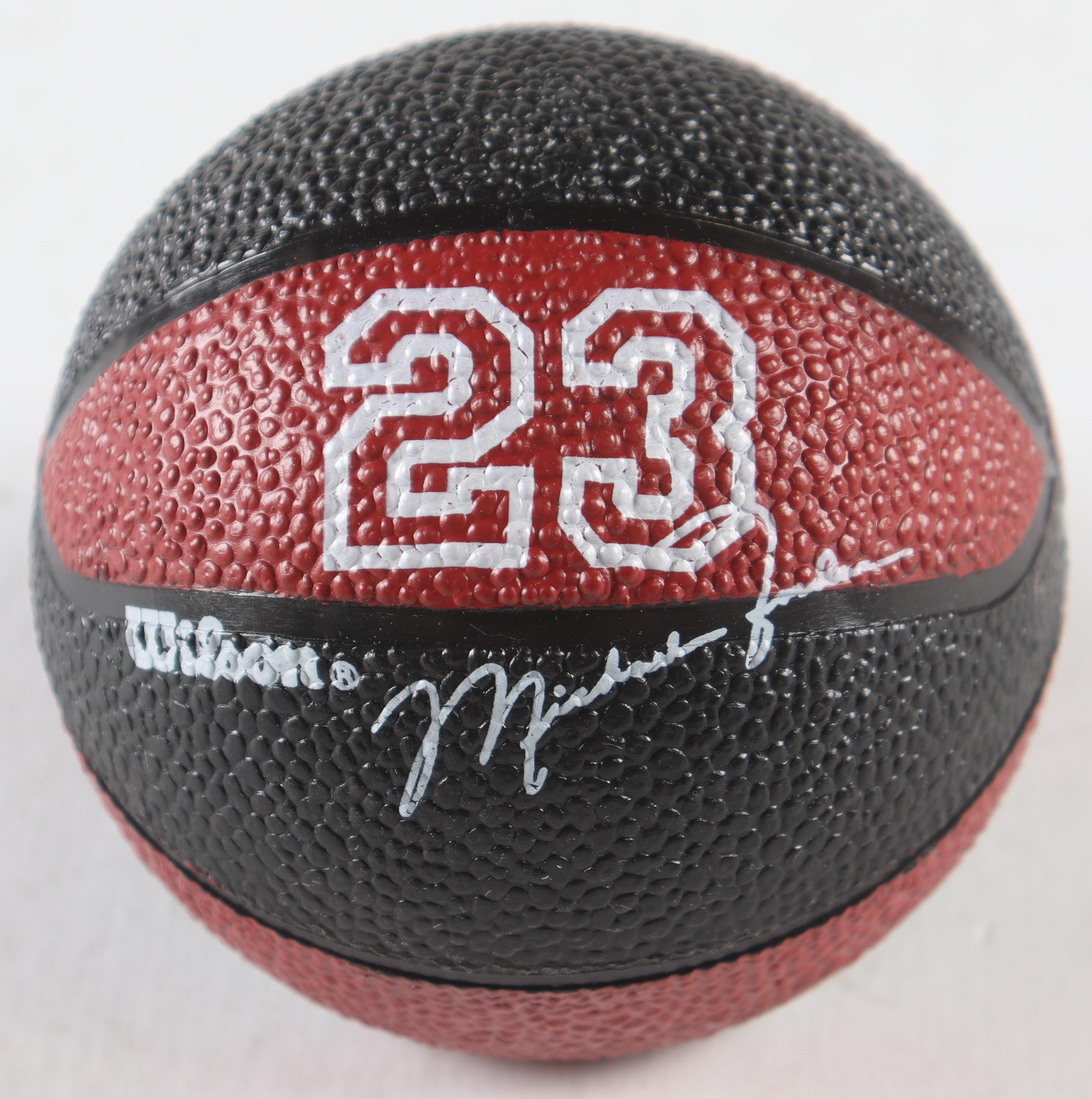 Michael Jordan Wilson Commemorative Watch in Original Mini Basketball Display Case at PristineAuction.com Michael Jordan Wilson Commemorative Watch in Original Mini Basketball Display Case at PristineAuction.com