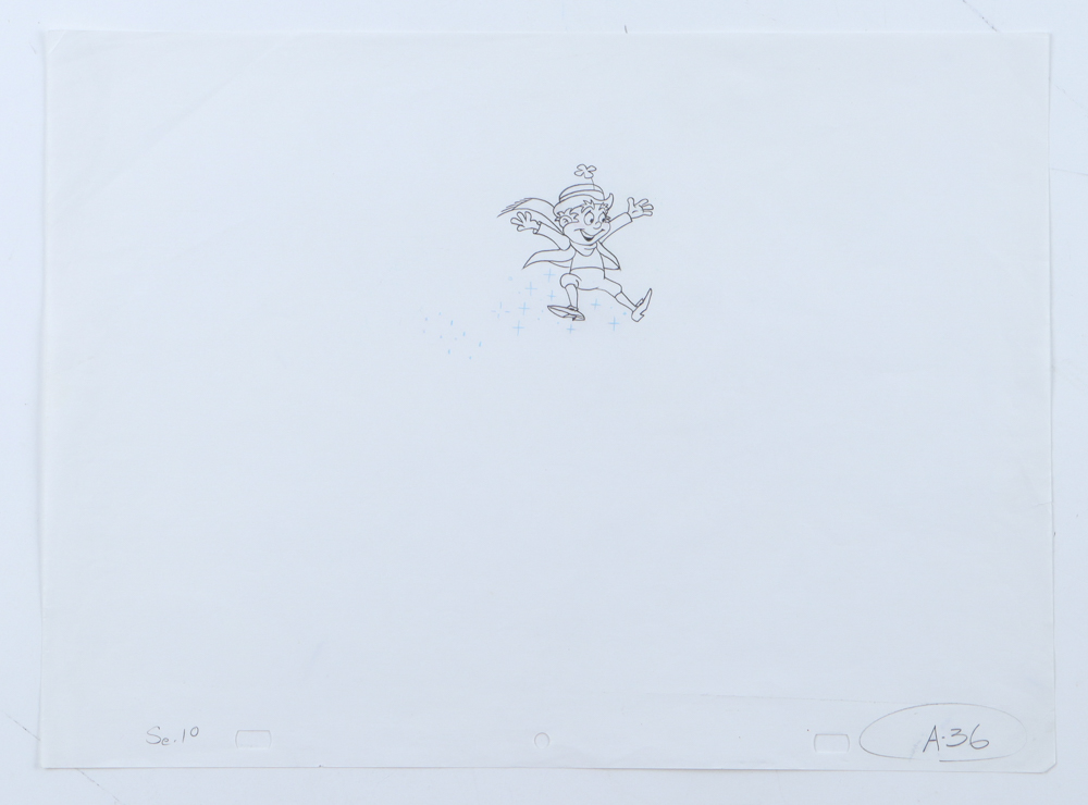 "Lucky Charms" Custom Framed Commercial Animation Two-Piece Cel Display With Production Sketch at PristineAuction.com "Lucky Charms" Custom Framed Commercial Animation Two-Piece Cel Display With Production Sketch at PristineAuction.com