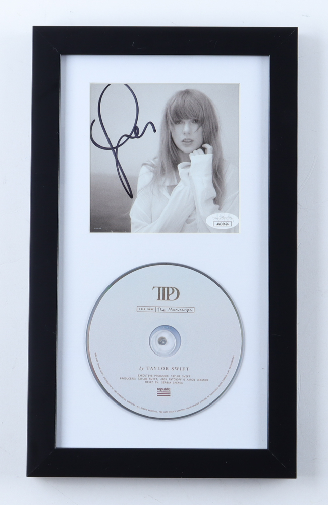 Taylor Swift Signed Custom Framed "The Tortured Poets Department" CD Album Insert Display With Disc (JSA) at PristineAuction.com Taylor Swift Signed Custom Framed "The Tortured Poets Department" CD Album Insert Display With Disc (JSA) at PristineAuction.com